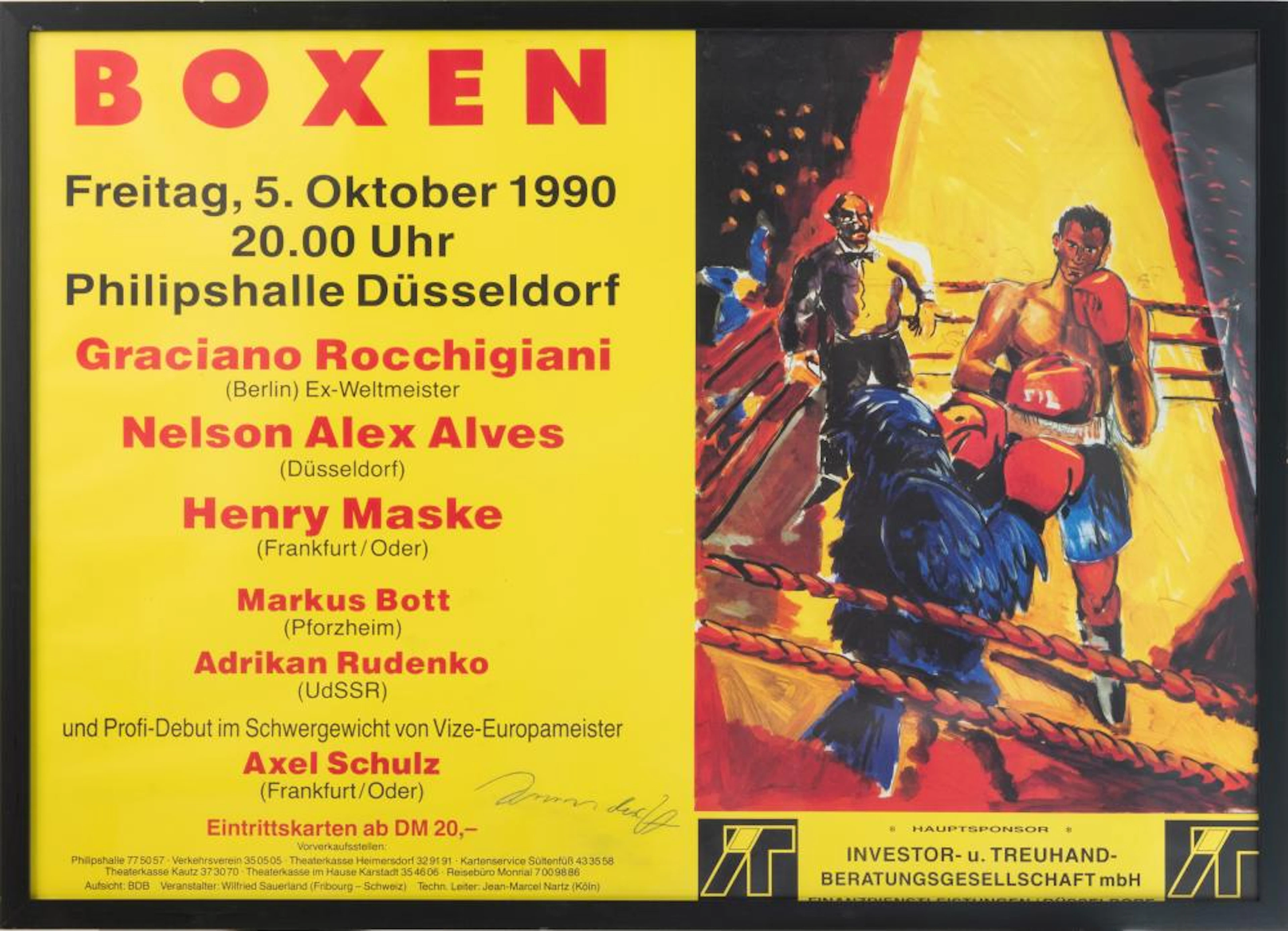 Boxen' Jörg Immendorff (1945 Bleckede/Elbe - 2007 Düsseldorf) (F) 'Box