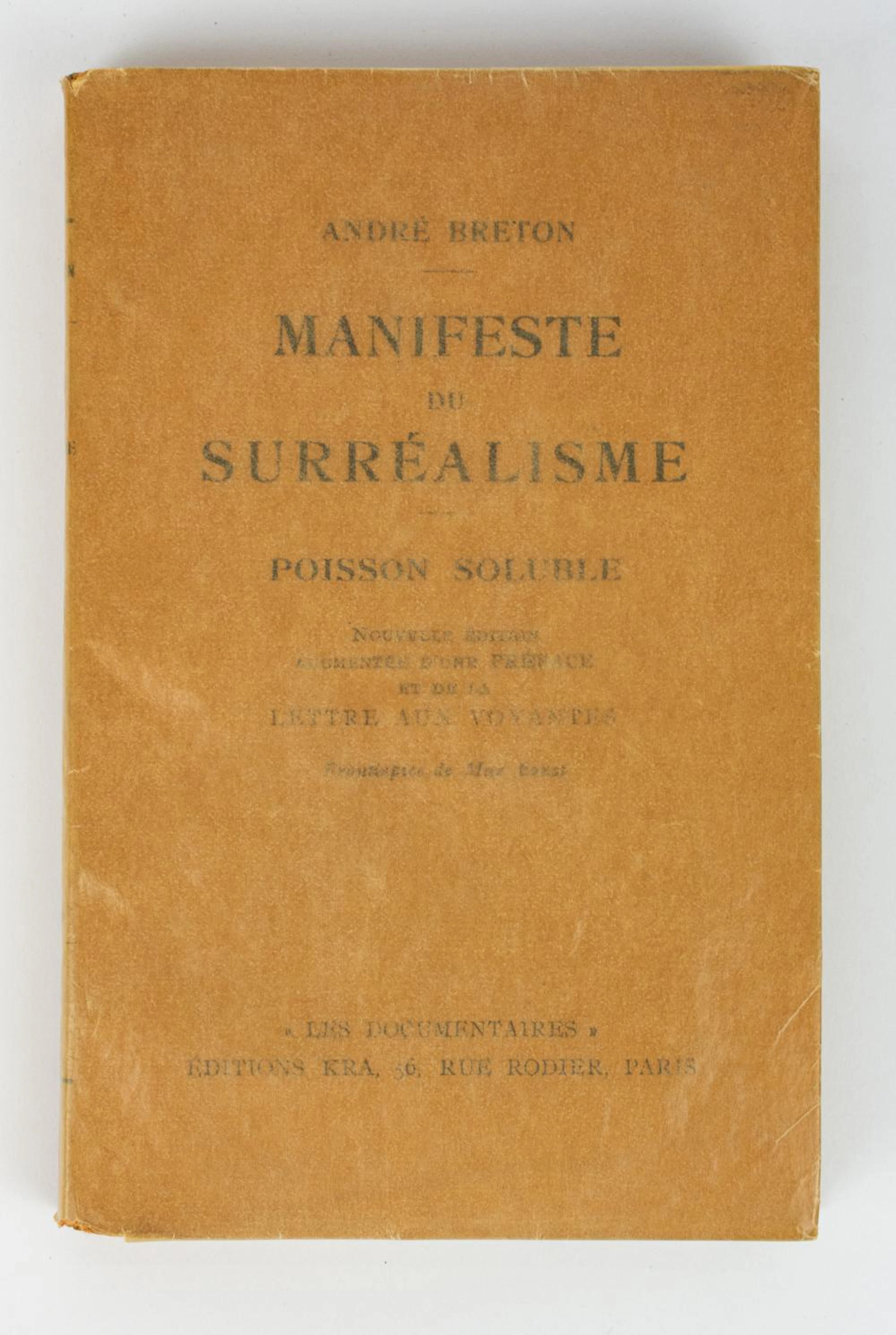 'Manifest du Surrealisme', 'Manifest du Surrealisme' Andre Breton, 1929, o?