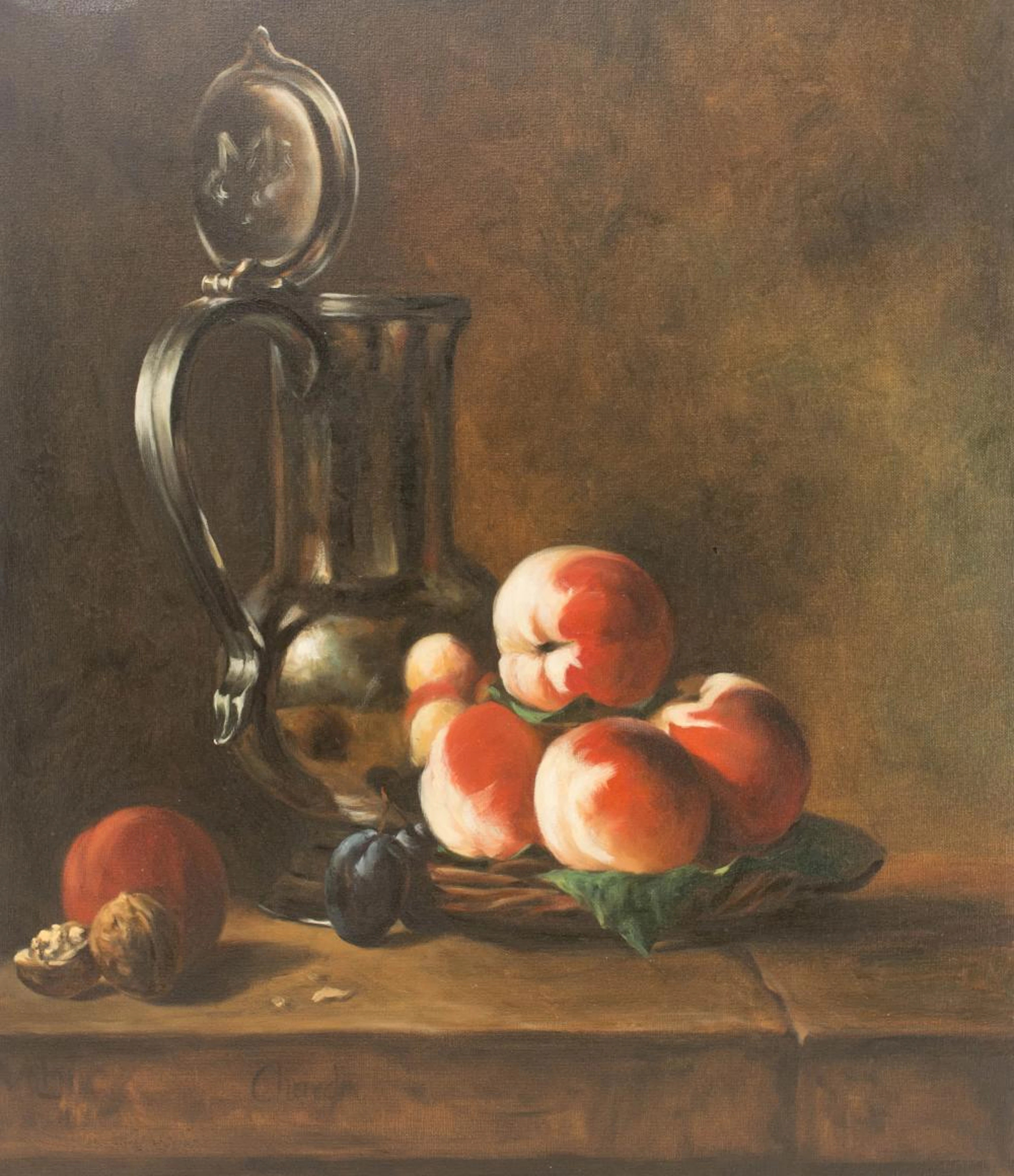 'Stillleben mit Weinkanne', Holger Kirste (20th/21st C.) 'Still life with a