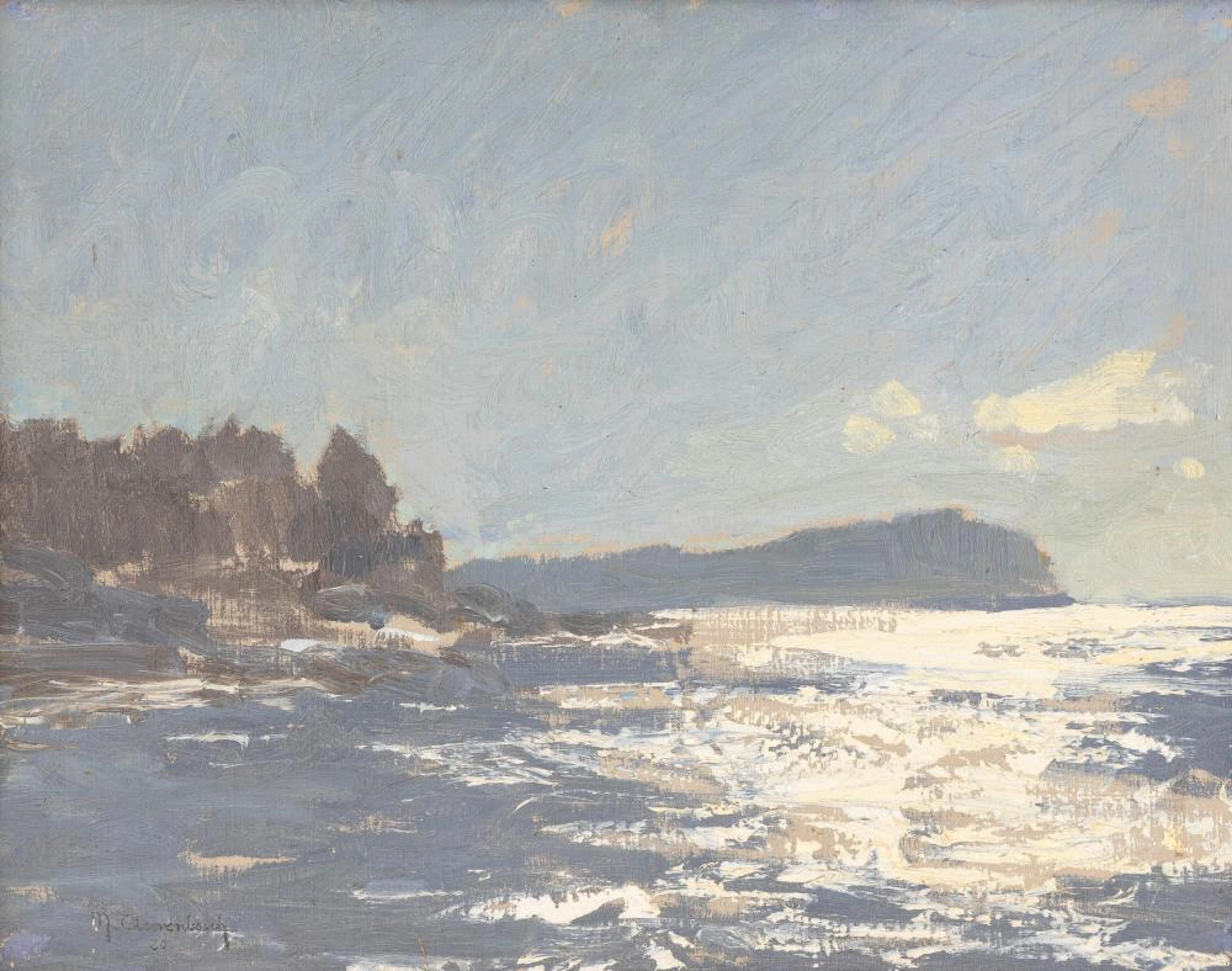 Küstenlandschaft, Max Clarenbach (1880 Neuss - 1952 Wittlaer) Coastal lands