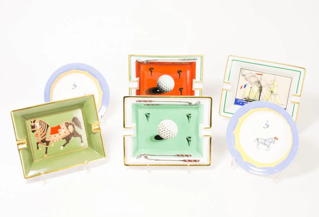Konvolut Hermès Porzellan, Assorted lot of Hermes porcelain 6 items, Her