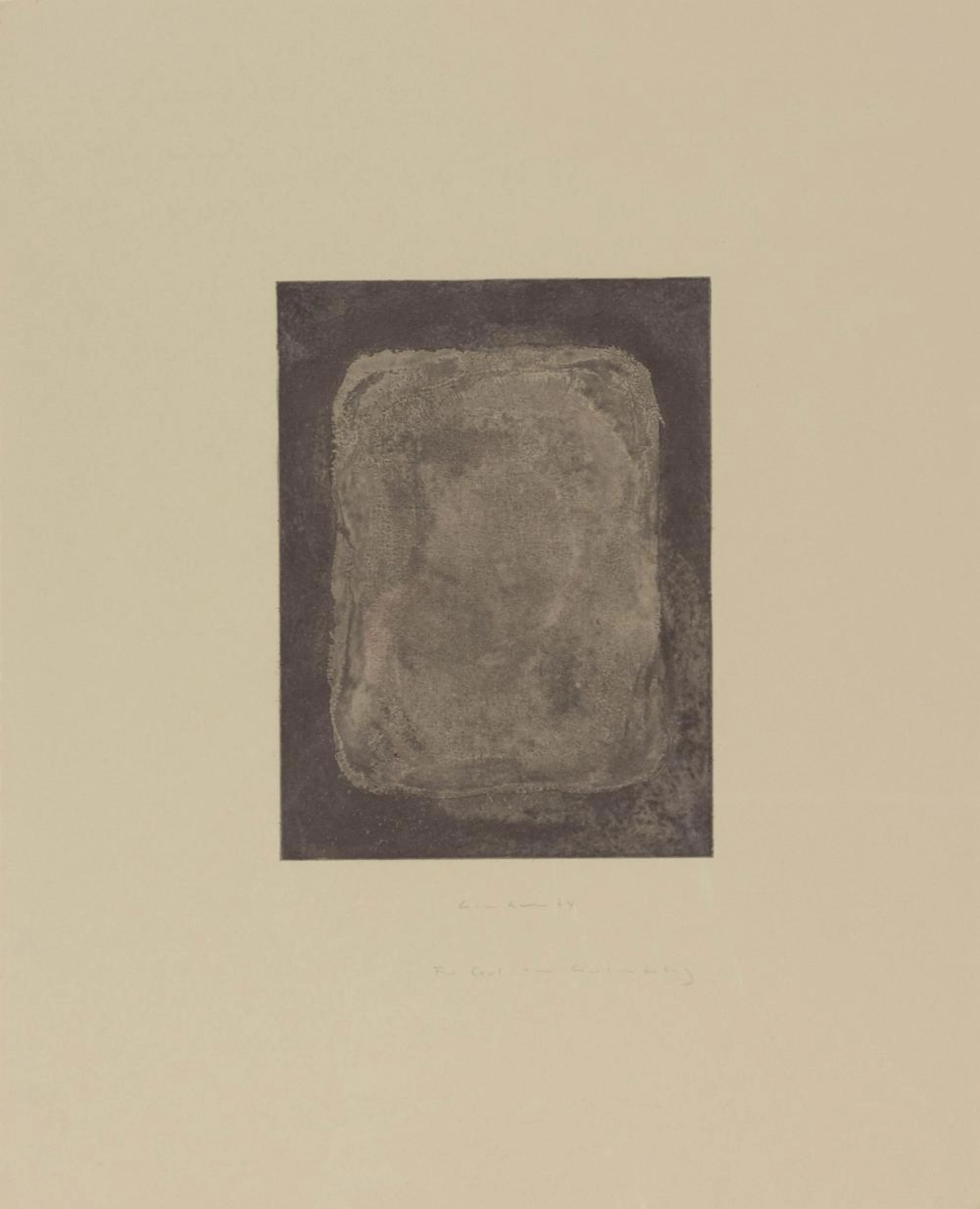 Kissen, Gotthard Graubner (1930 Erlbach) (F) Cushion, aquatint etching o