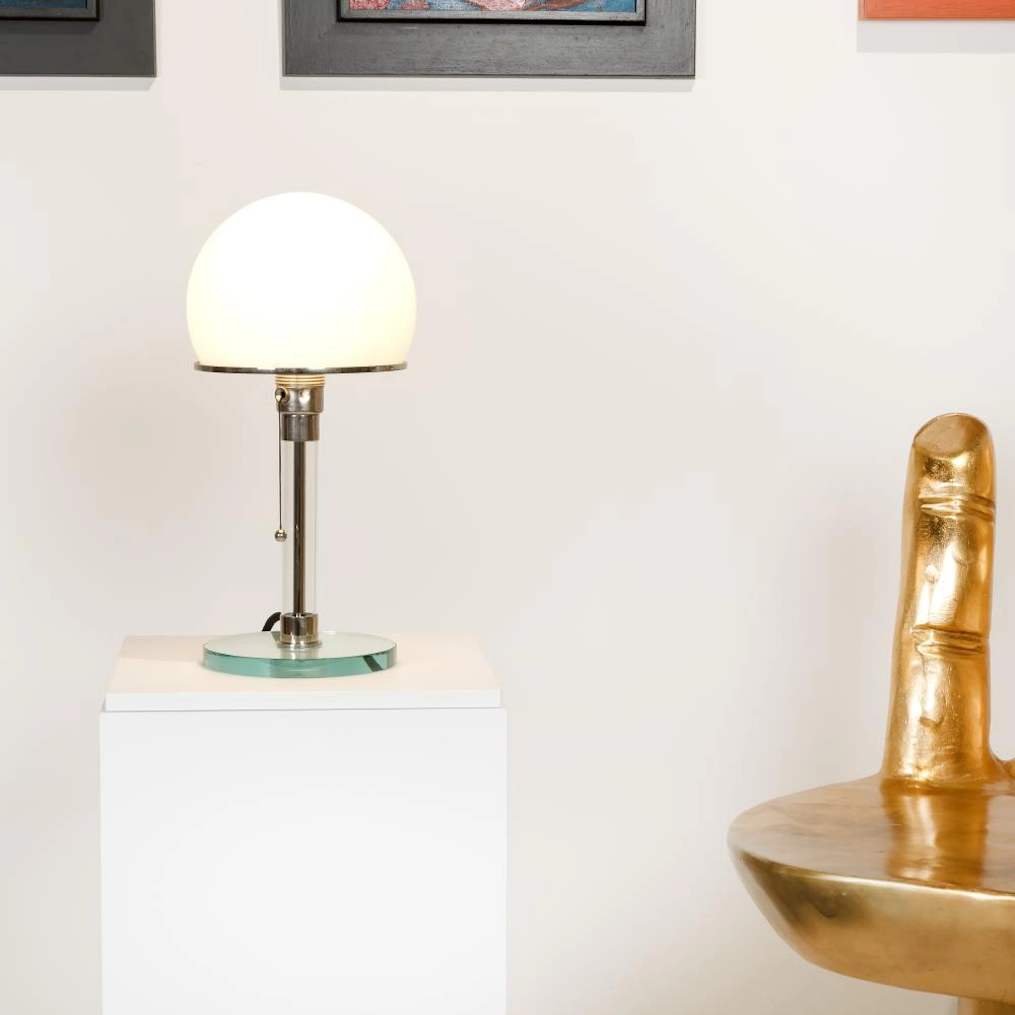 Tecnolumen Bauhaus Tischleuchte WG 24, Entwurf von Wilhelm Wagenfeld