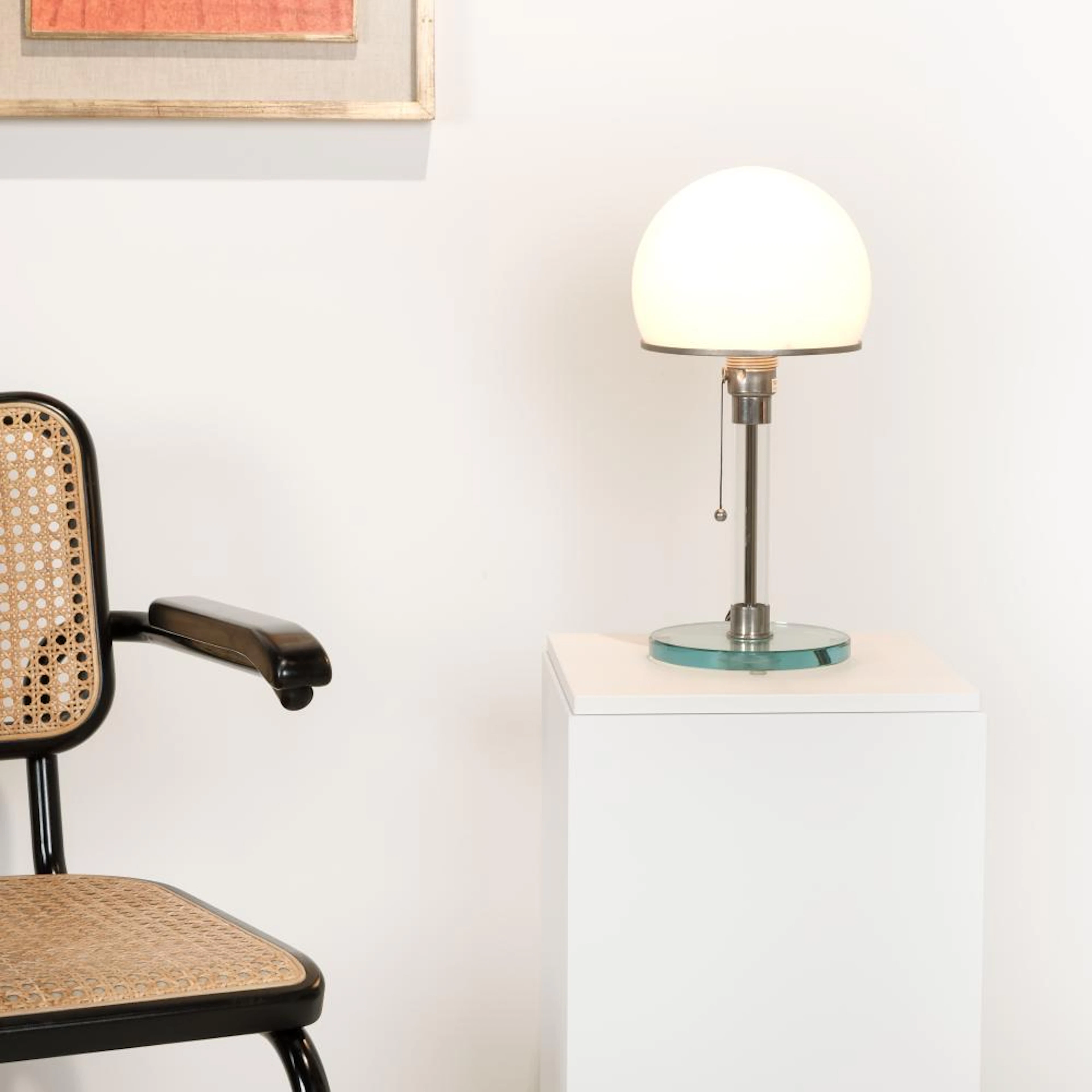 Tecnolumen Bauhaus Tischleuchte WG 24, Entwurf von Wilhelm Wagenfeld