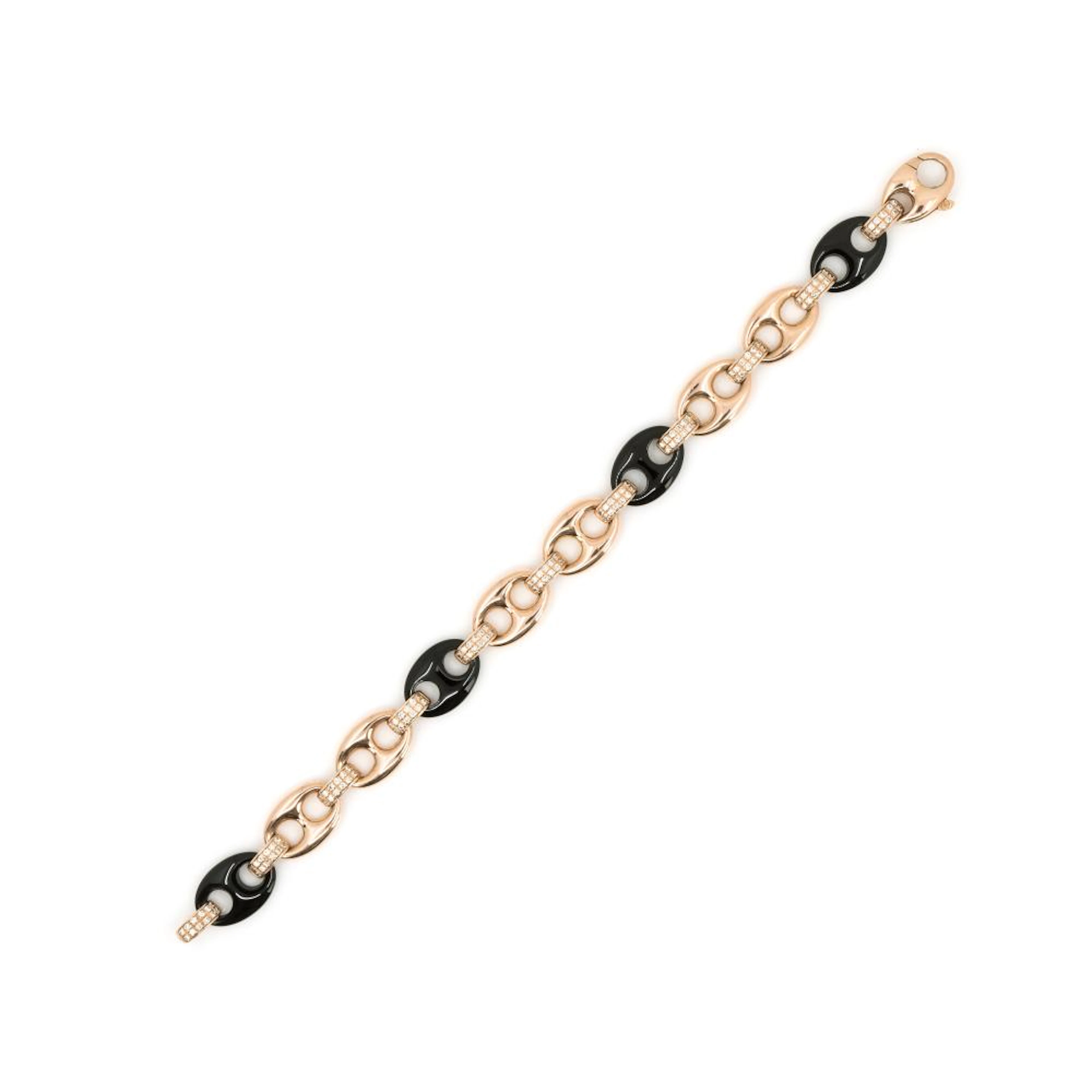 Armband mit Onyx-Brillantbesatz