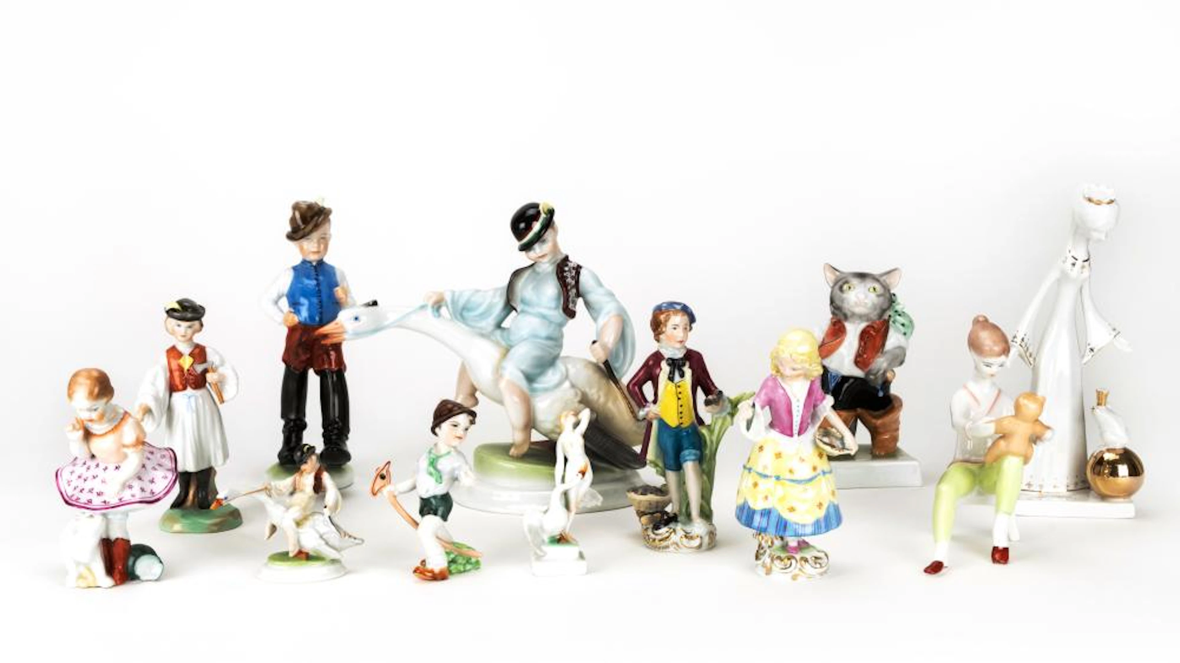 Konvolut Herend Kinder- und Märchenfigure