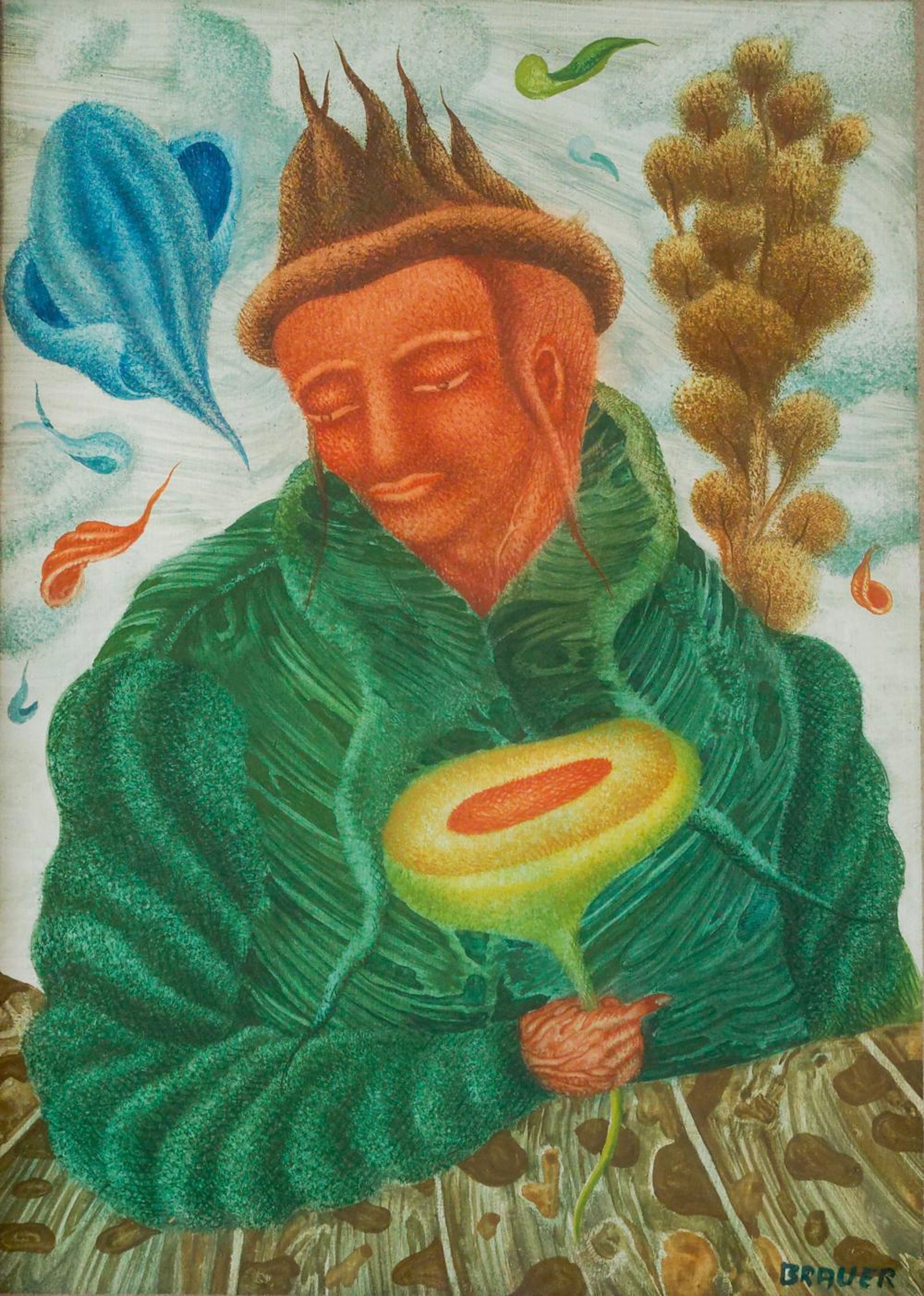 Erich Brauer (1929 Vienna - 2021 ebenda) - 'Grüner Freier'