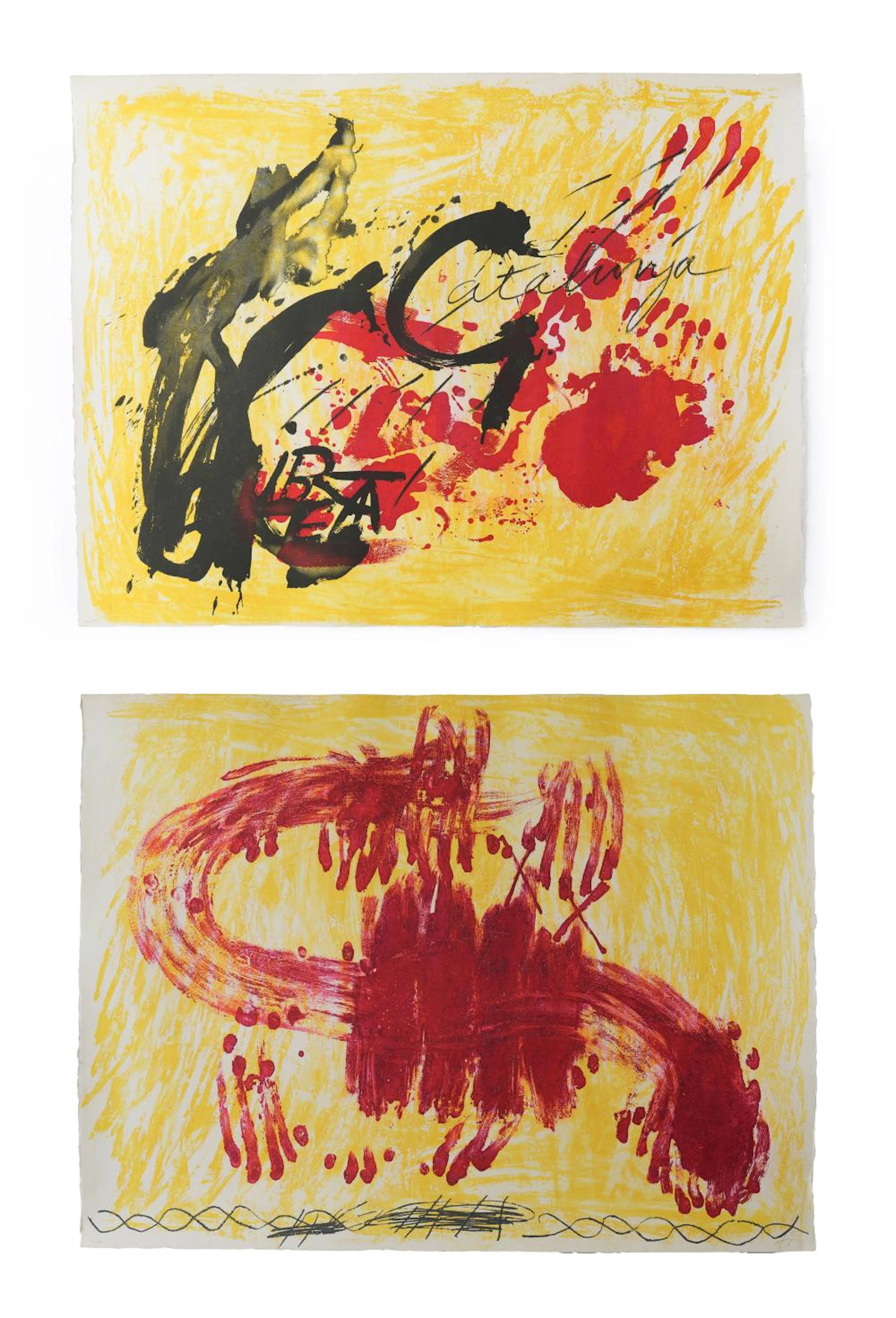 Antoni Tàpies (1923 Barcelona - 2012 ebenda) (F) - 2-tlg.