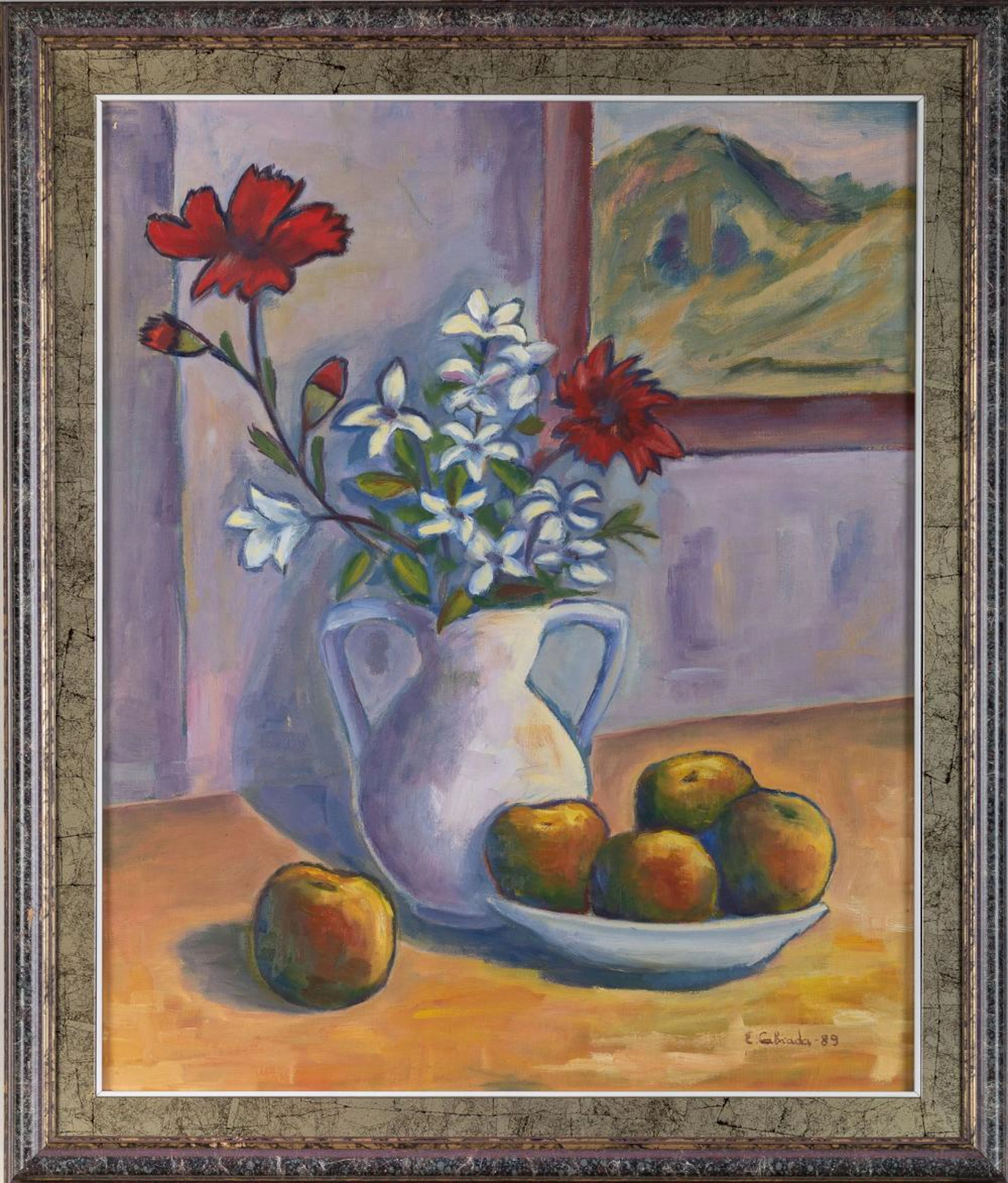 ESTHER CABRIADA VICENTE (Barakaldo, Bizkaia, 1955) Título: "Bodegón de