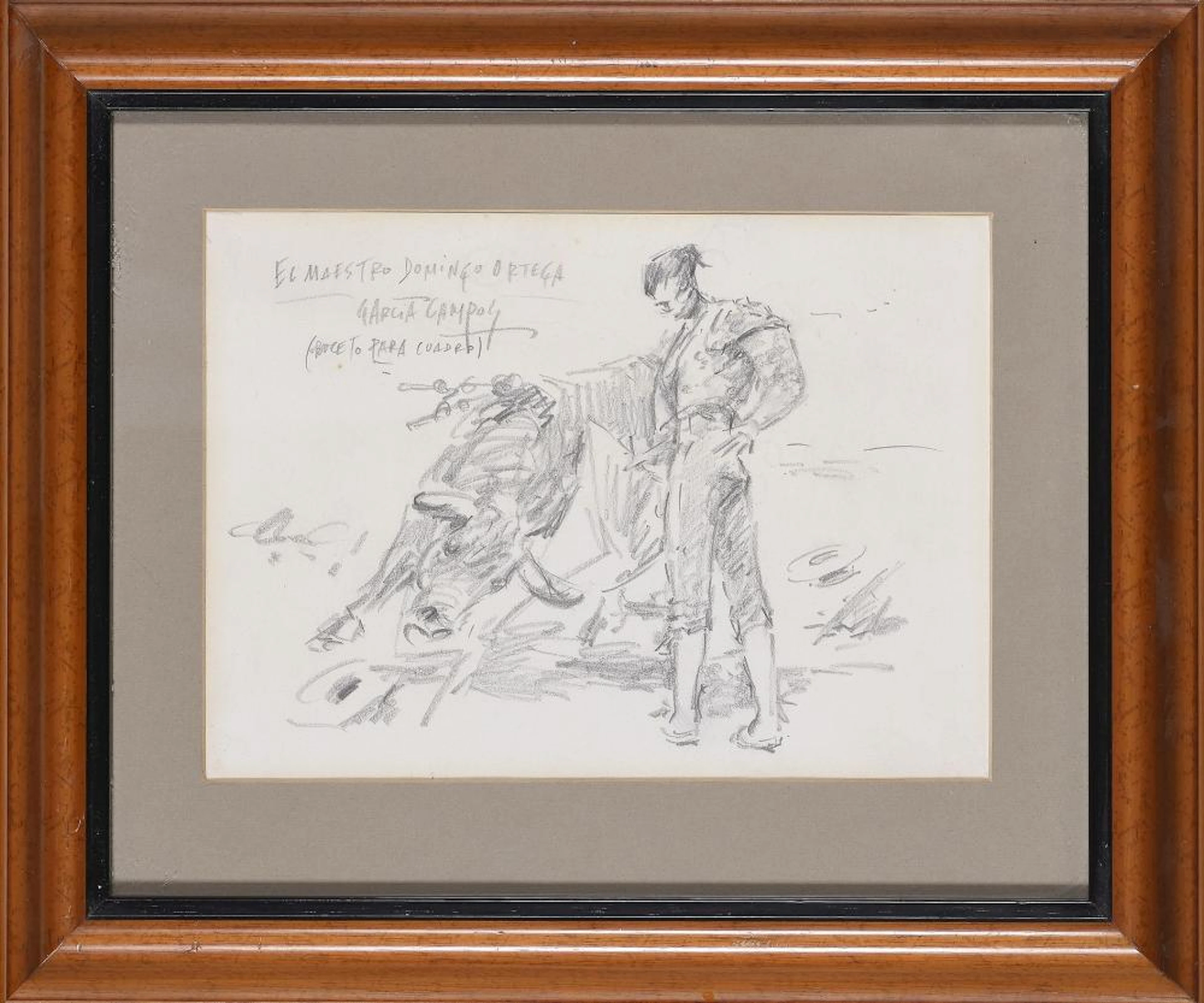 LUIS GARCÍA CAMPOS - El maestro Domingo Ortega (Boceto para cuadro)?
