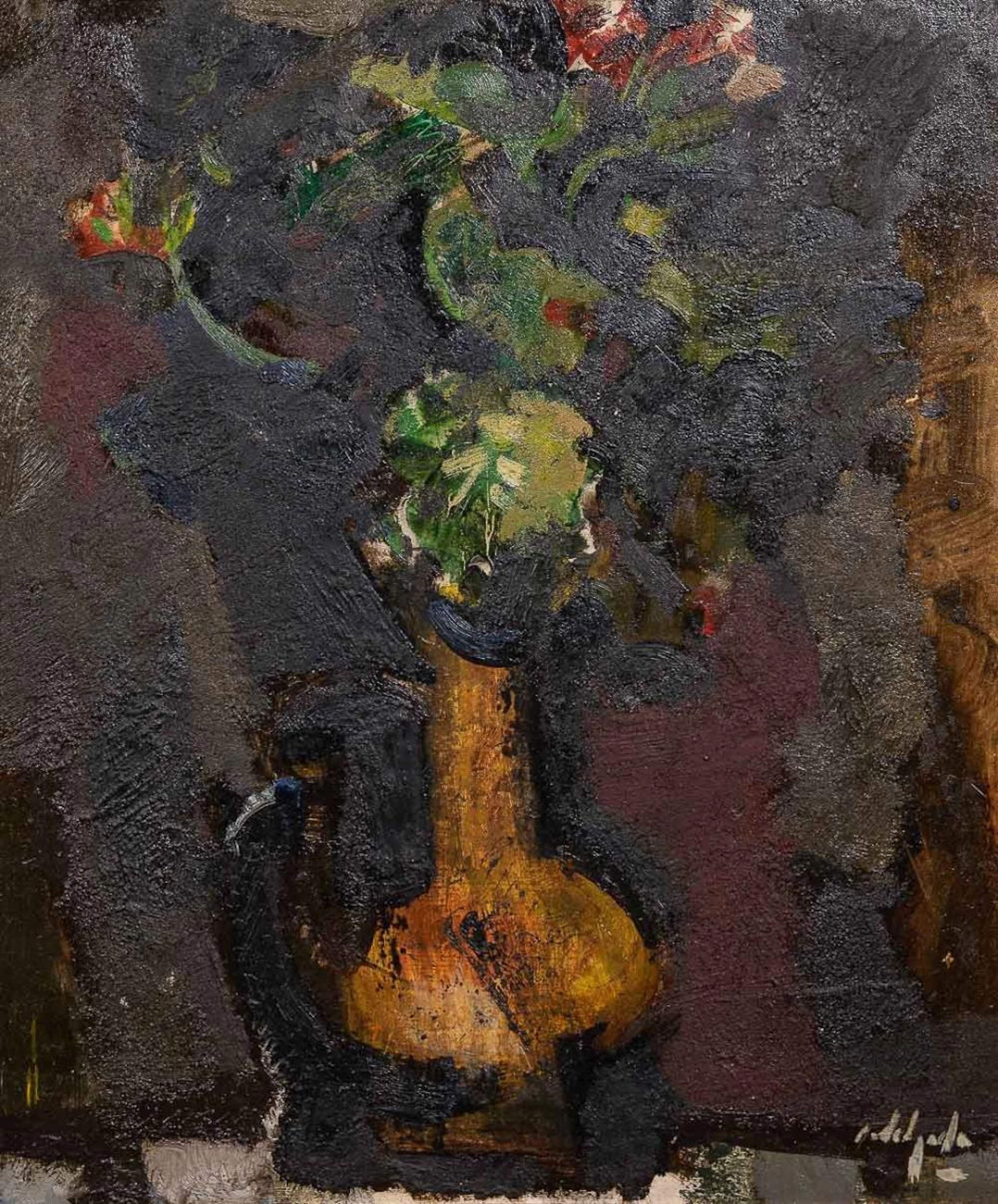ALVARO DELGADO, Bodegón de flores?