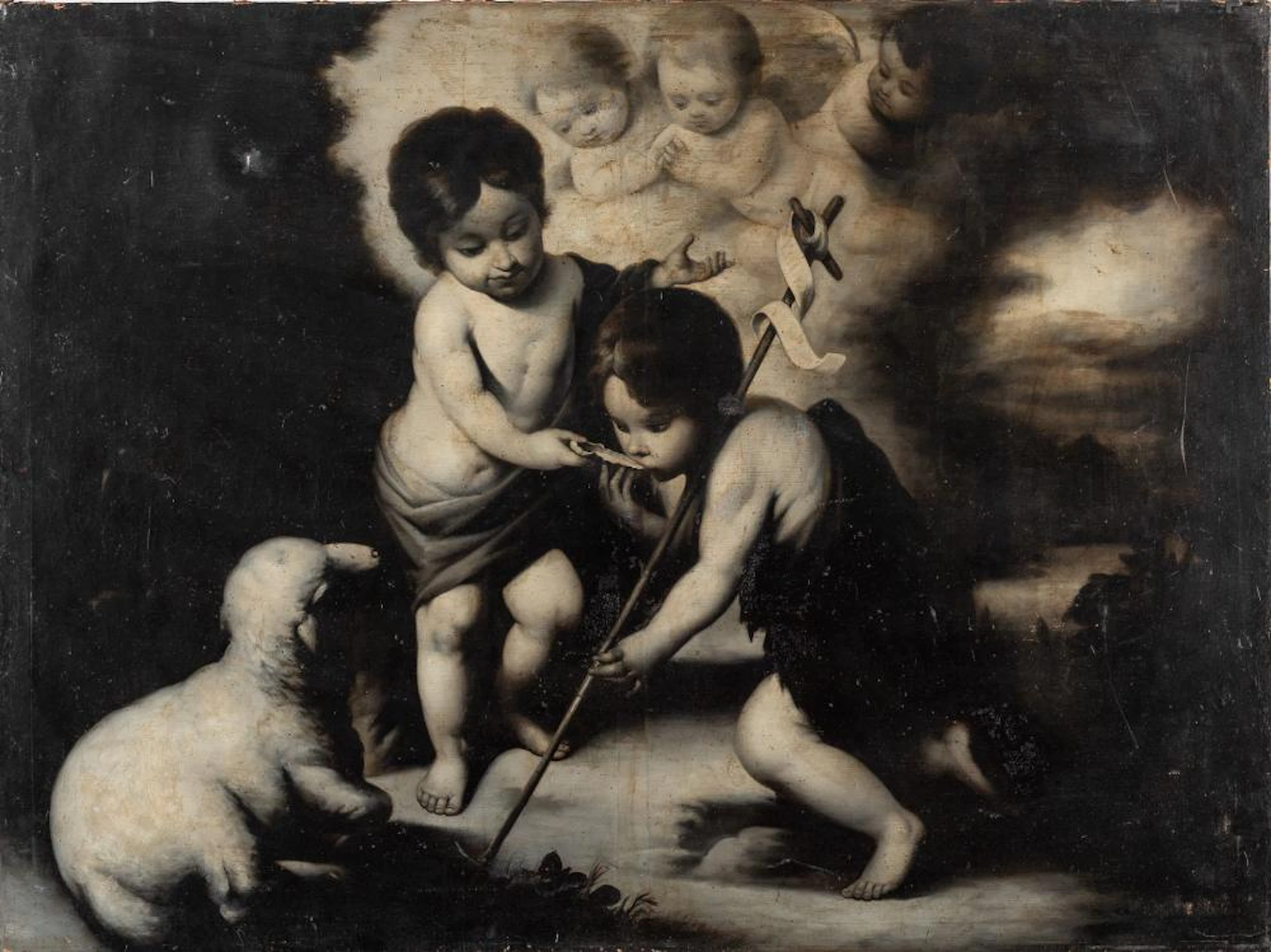 SEGUIDOR DE BARTOLOMÉ ESTEBAN MURILLO (S. XIX) Título: Niño Jesús co
