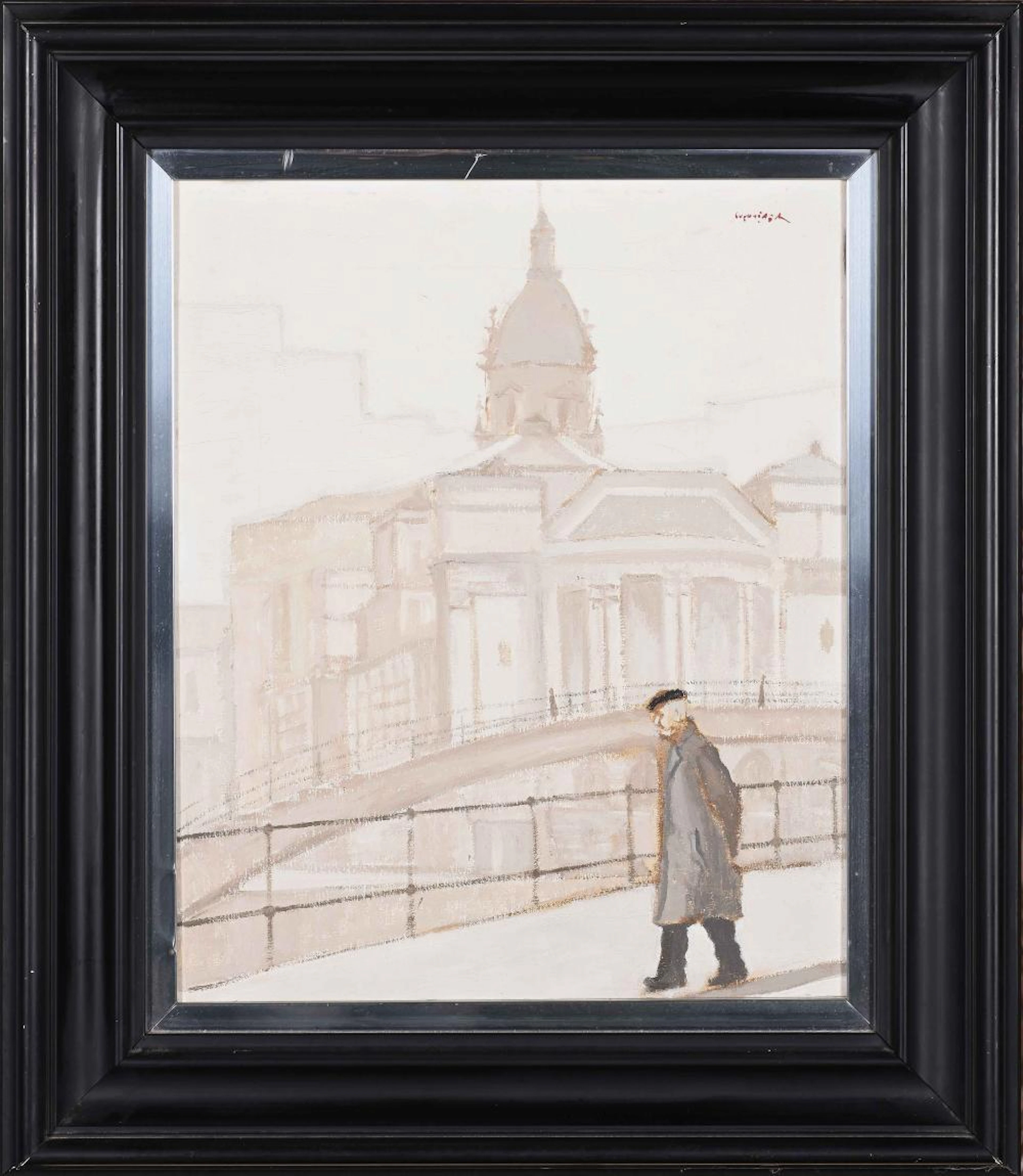 JUAN RAMÓN LUZURIAGA - "Figura frente al mercado de la Ribera"