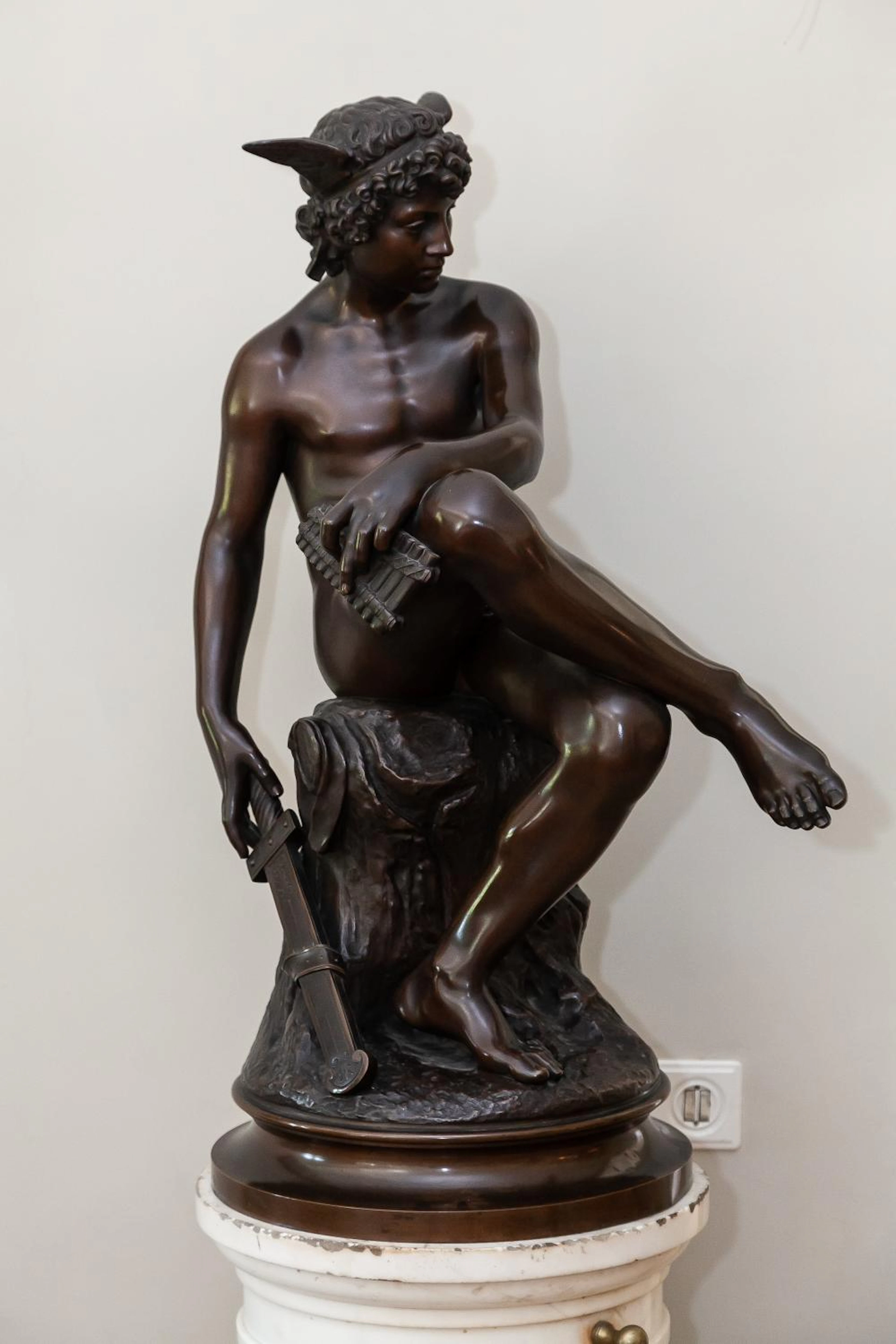 Piere Marius Montagne (Tolón, France 1828 - 1879) "Hermes"