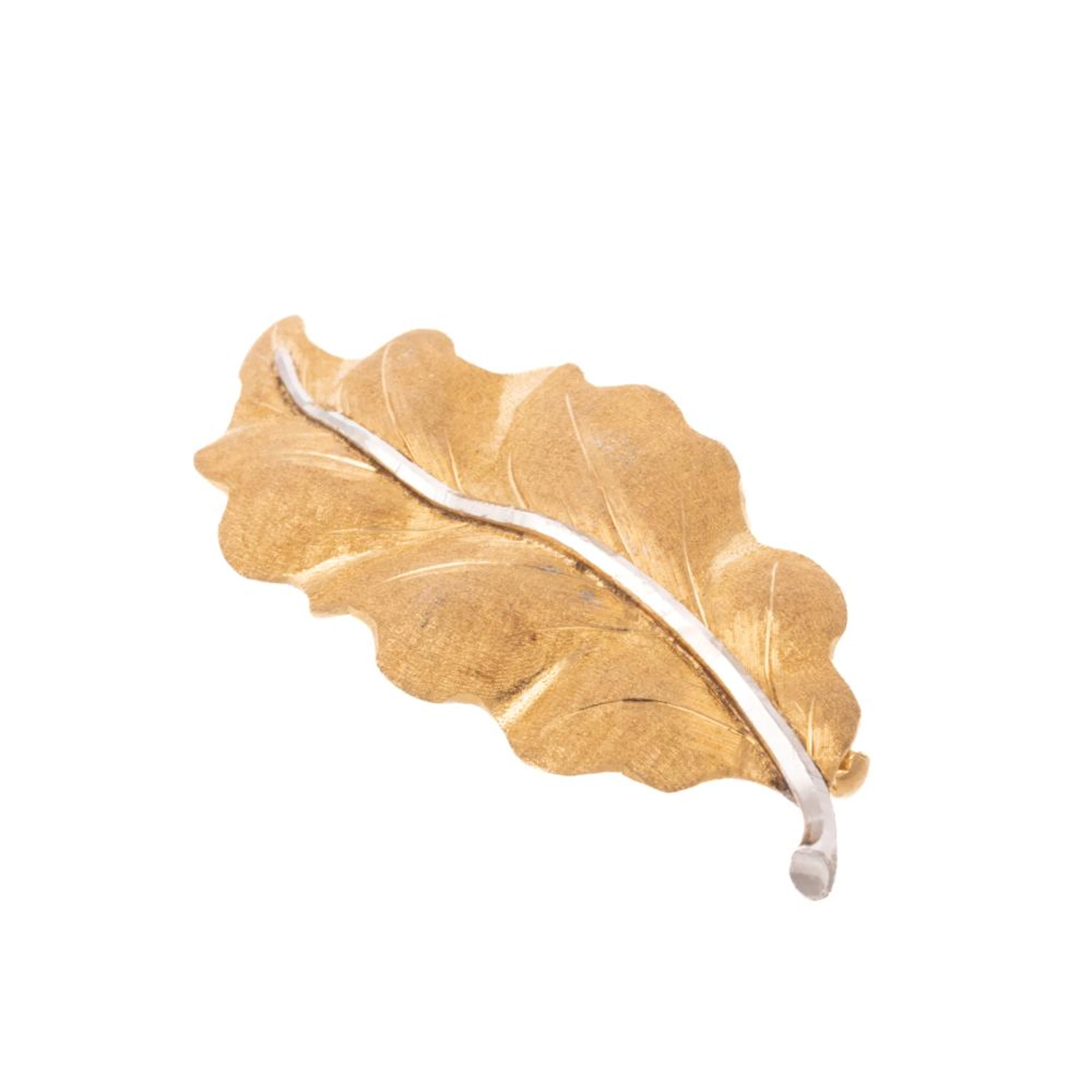 A Frederico Buccellati Leaf Brooch