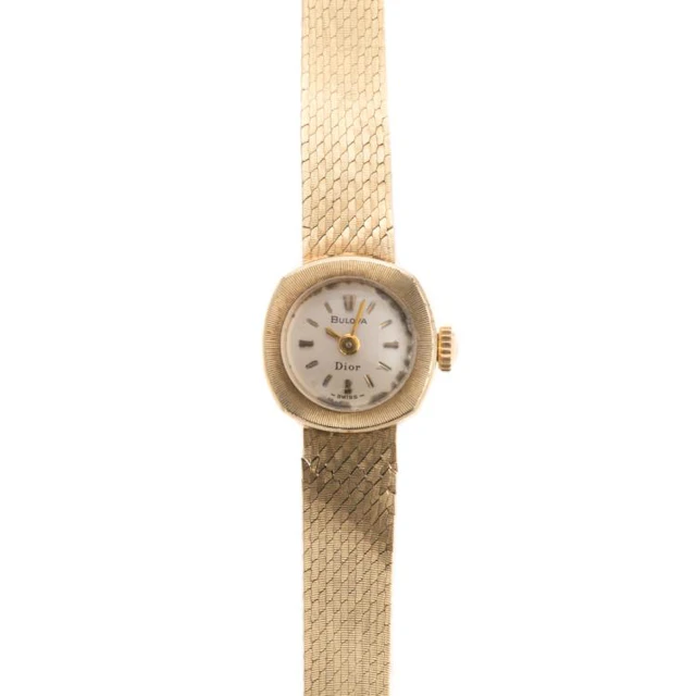 A Lady's 14K Bulova "Dior" Wrist Watch