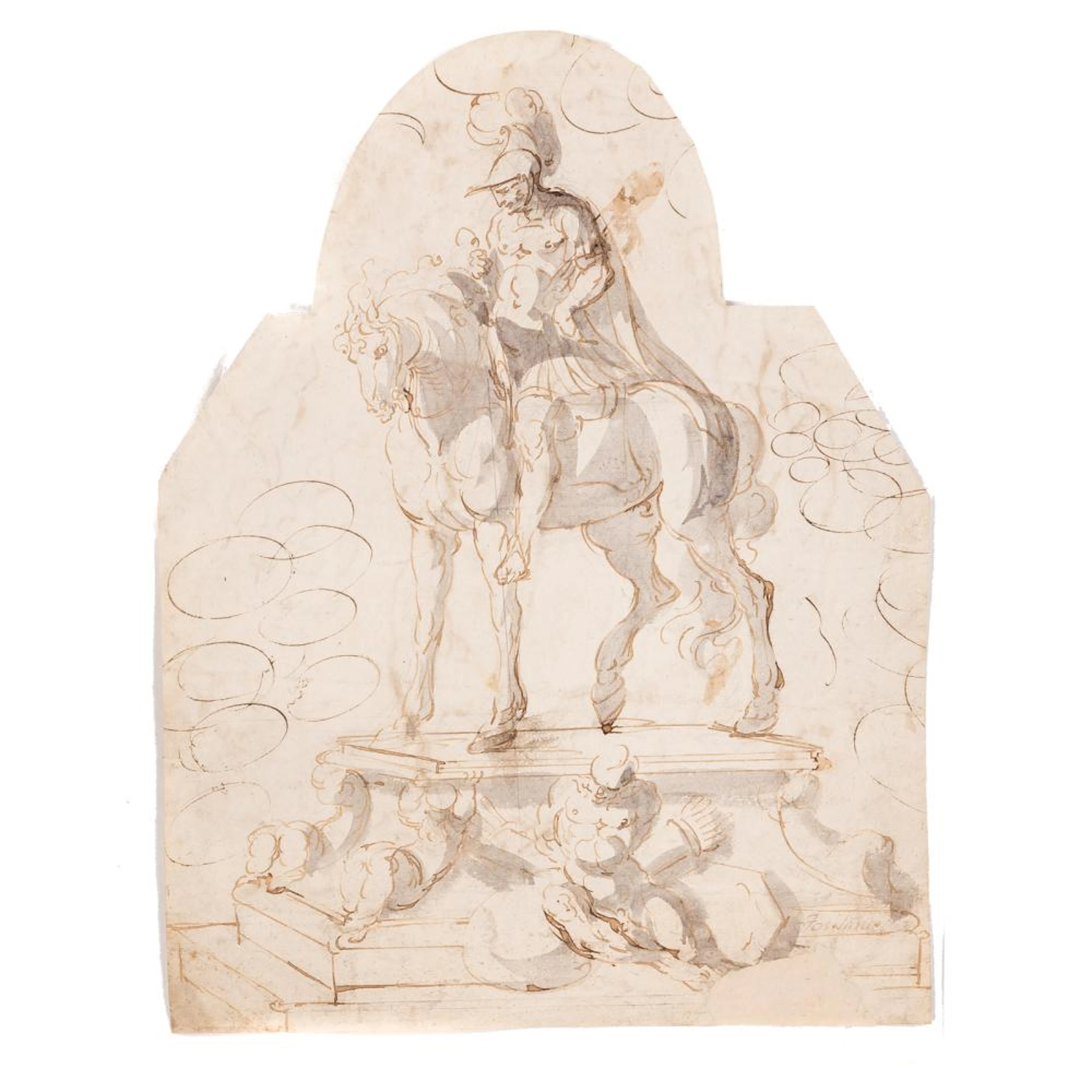 Circle of Prospero Fontana. Sketch for a Monument