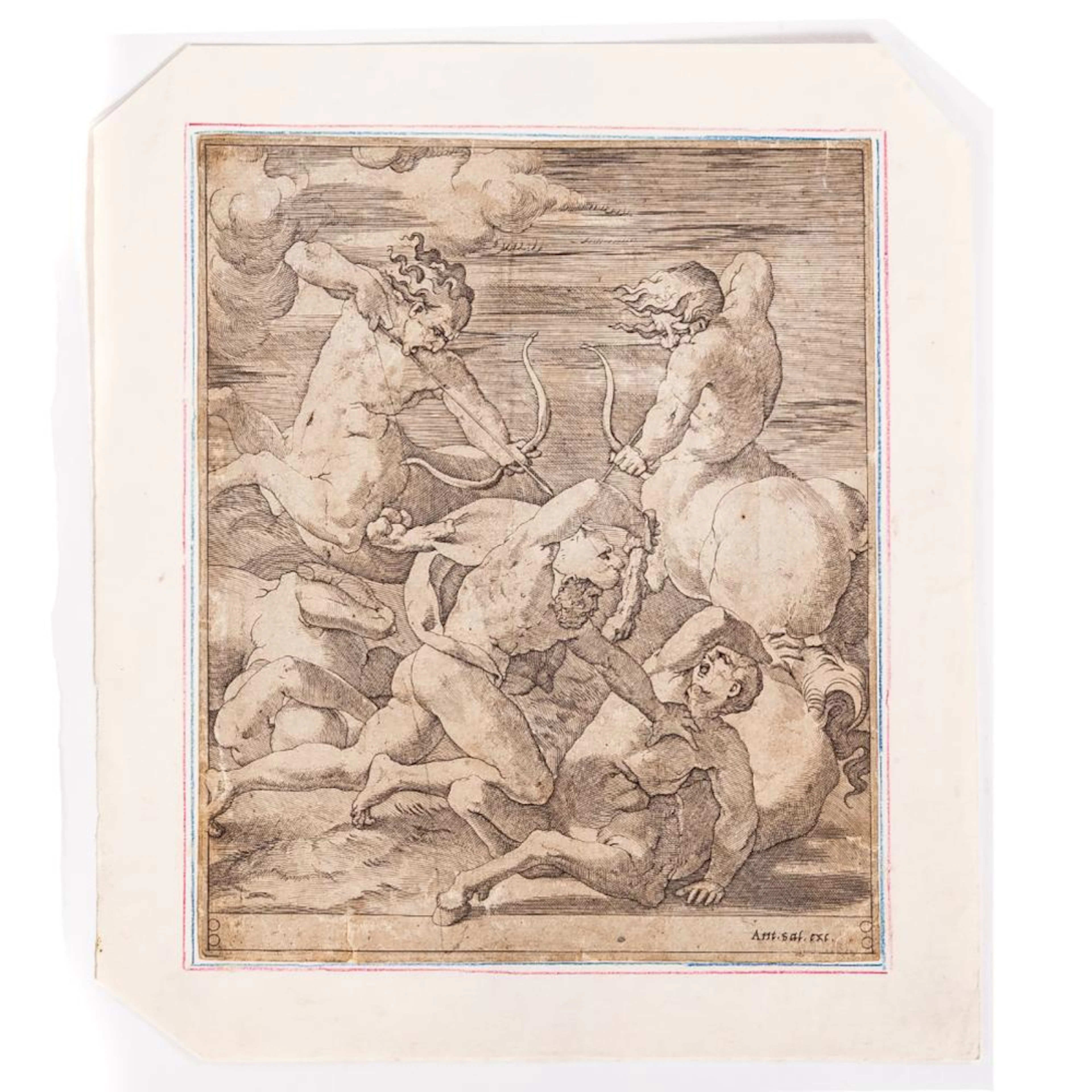 Giovanni Jacopo Caraglio. Hercules and Centaurs