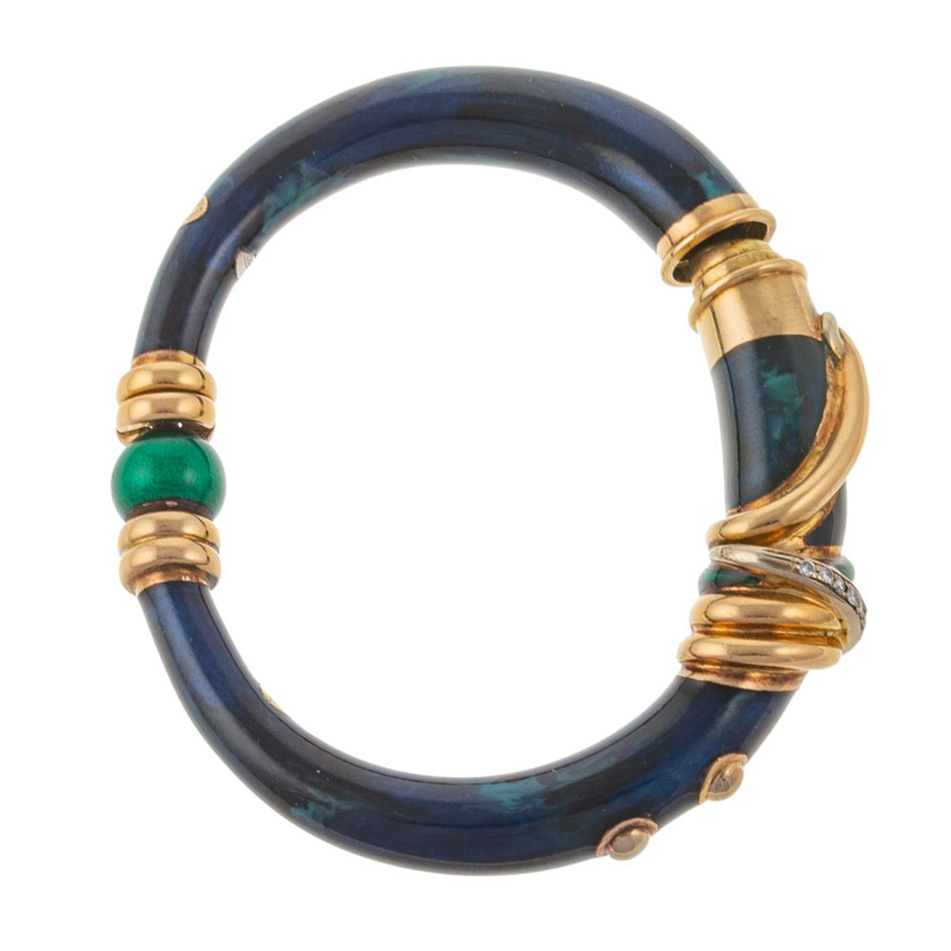 A La Nouvelle Bague 18K, Diamond & Enamel Bracelet