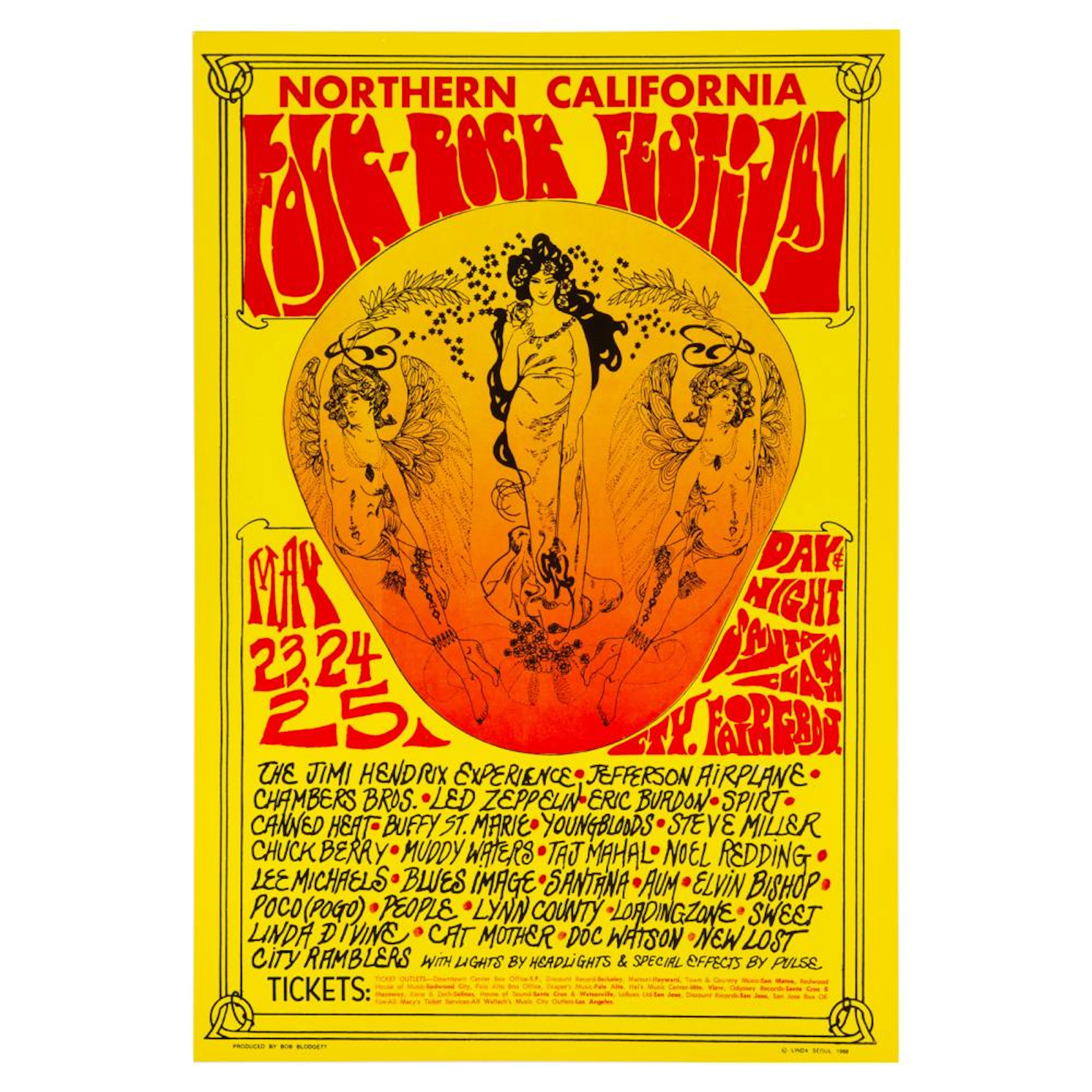 1969 Northern California Cal Folk Rock Festival