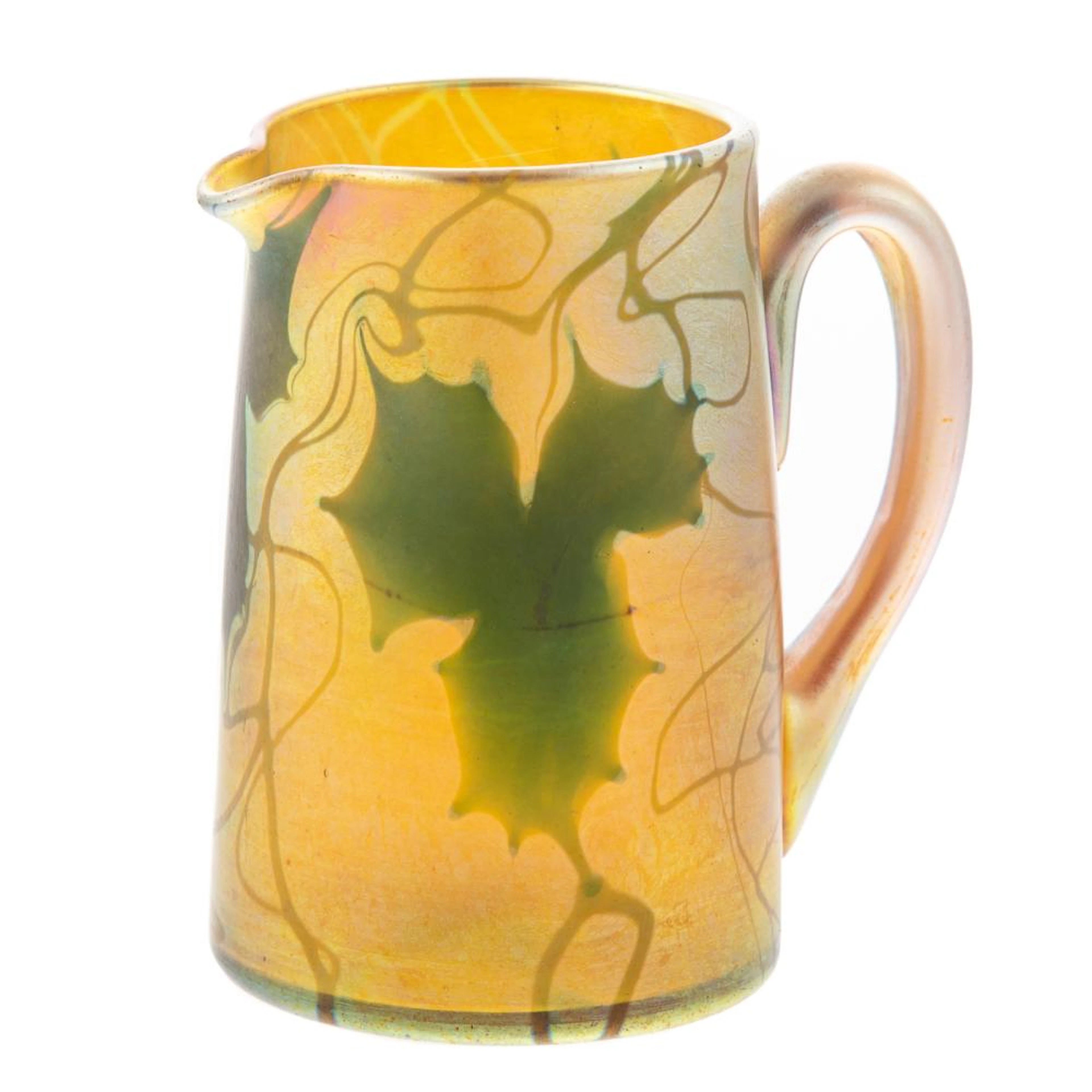 Tiffany Favrile Glass Creamer