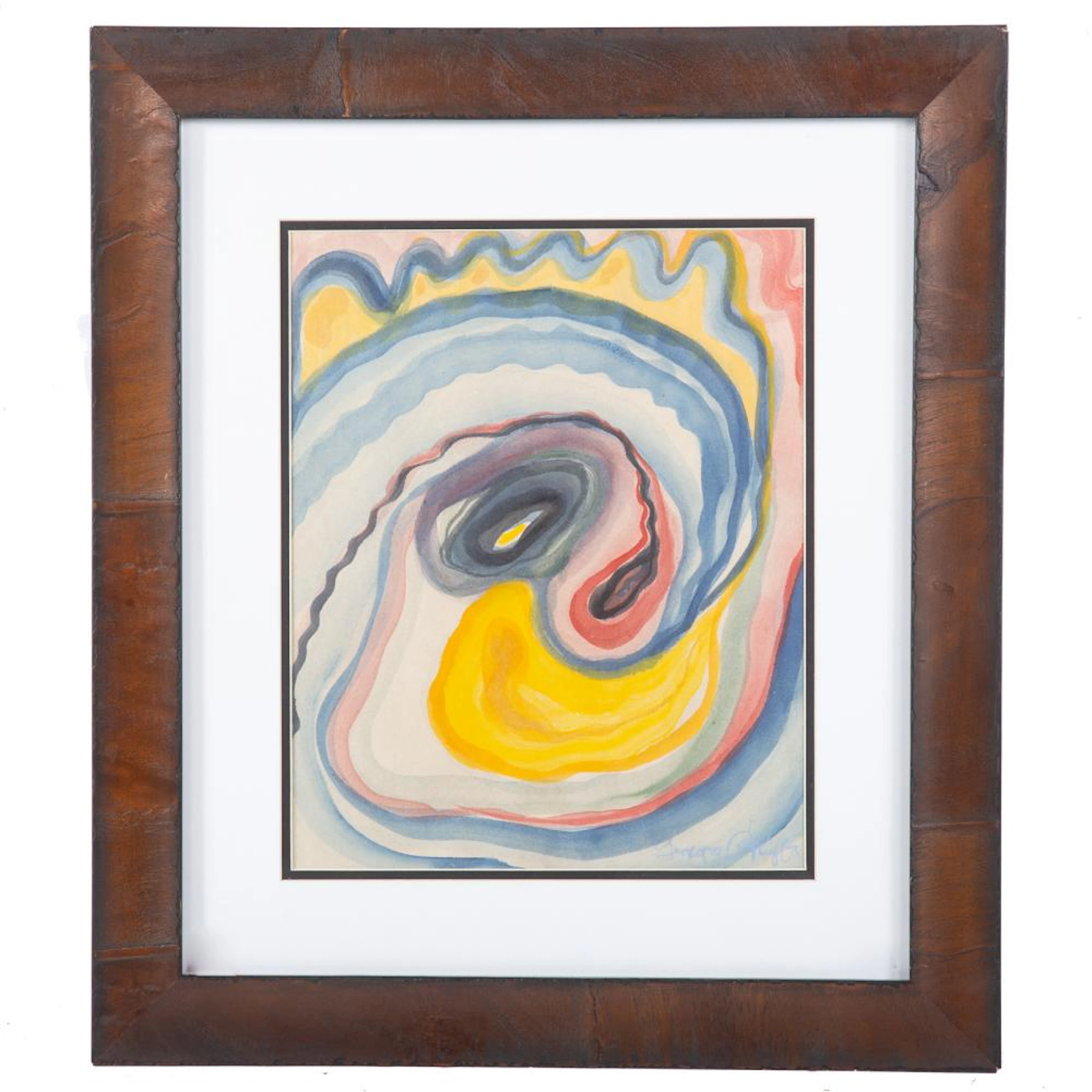 After Georgia O'Keefe. Untitled, watercolor
