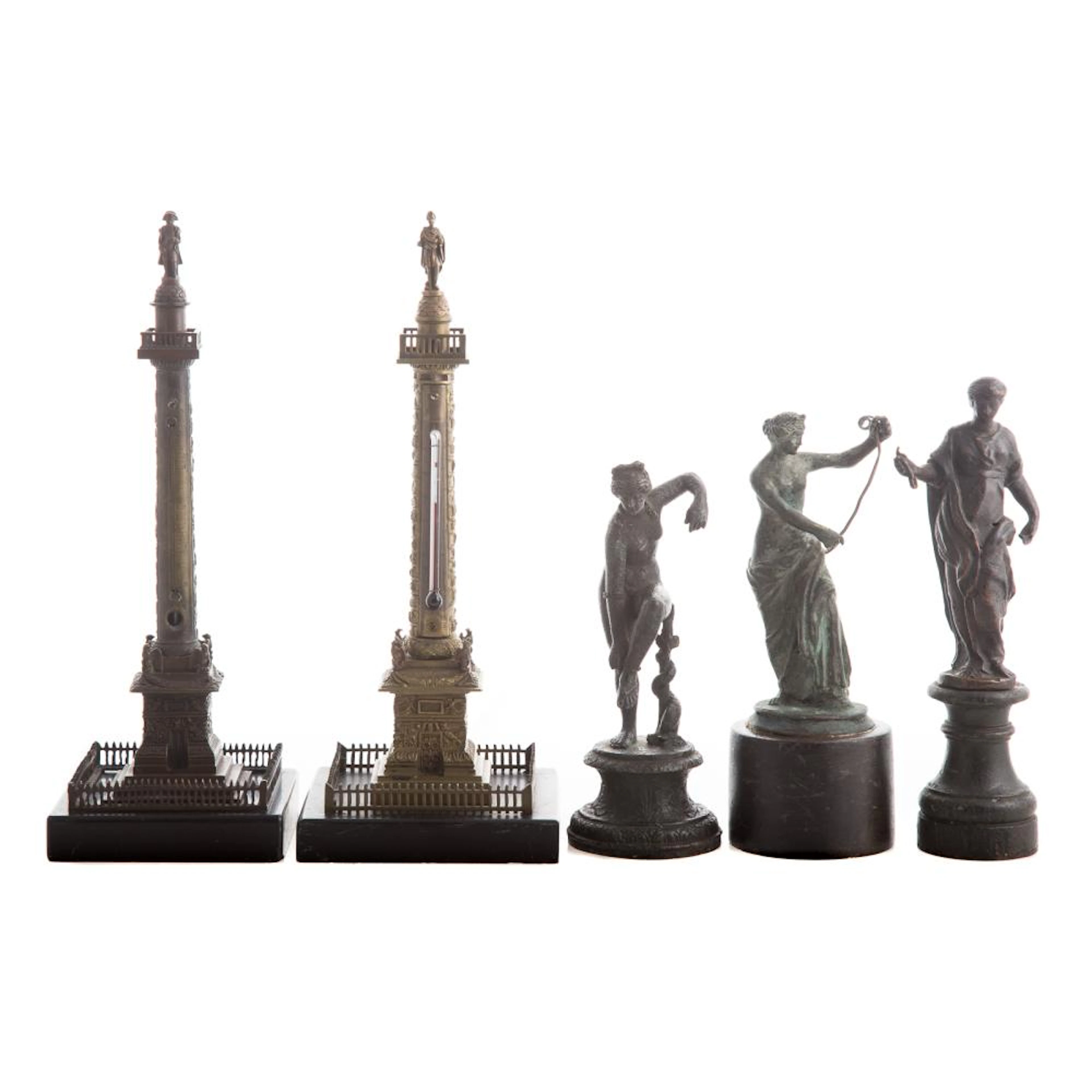 Five Grande Tour bronze articles