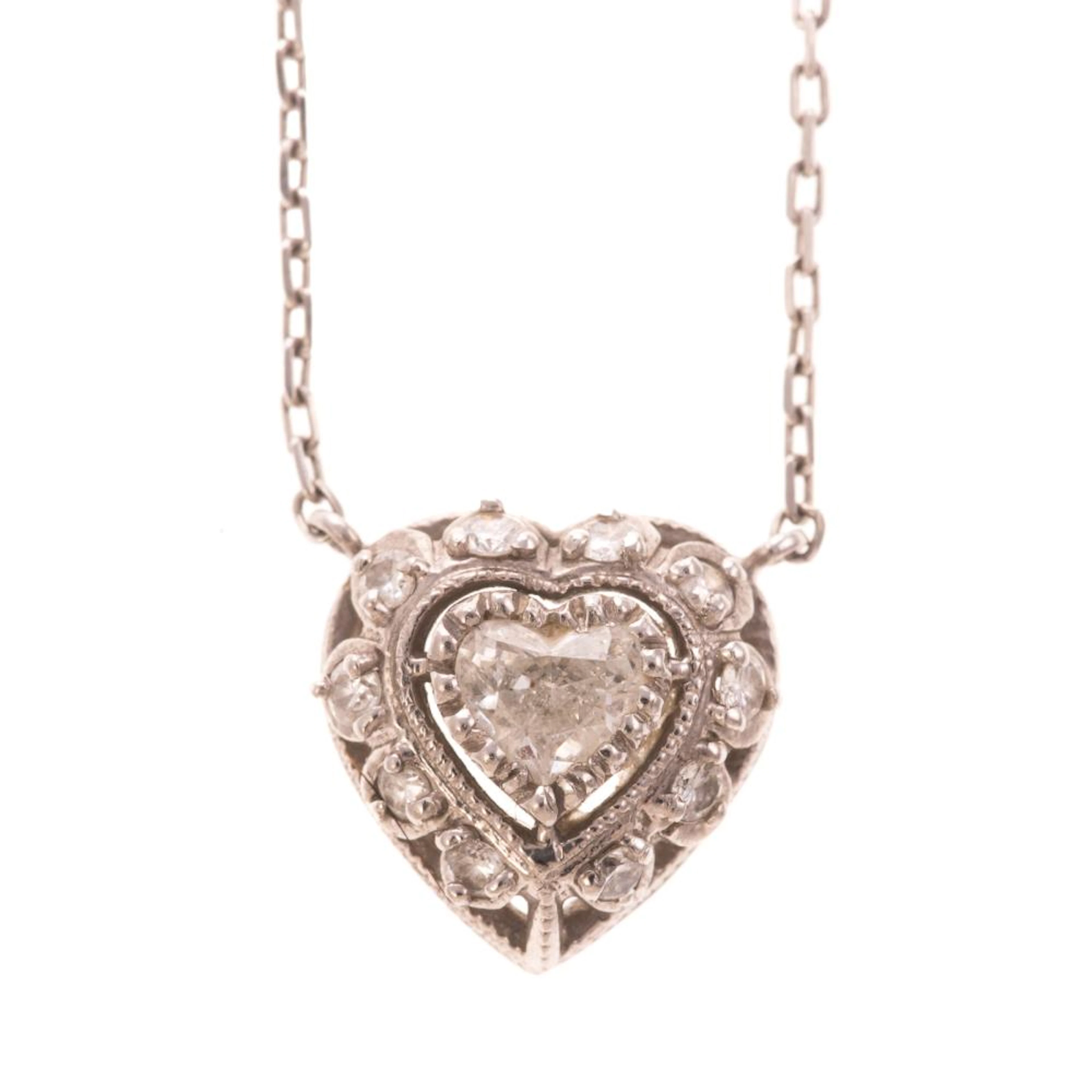 A Ladies Diamond Heart Necklace by Tacori