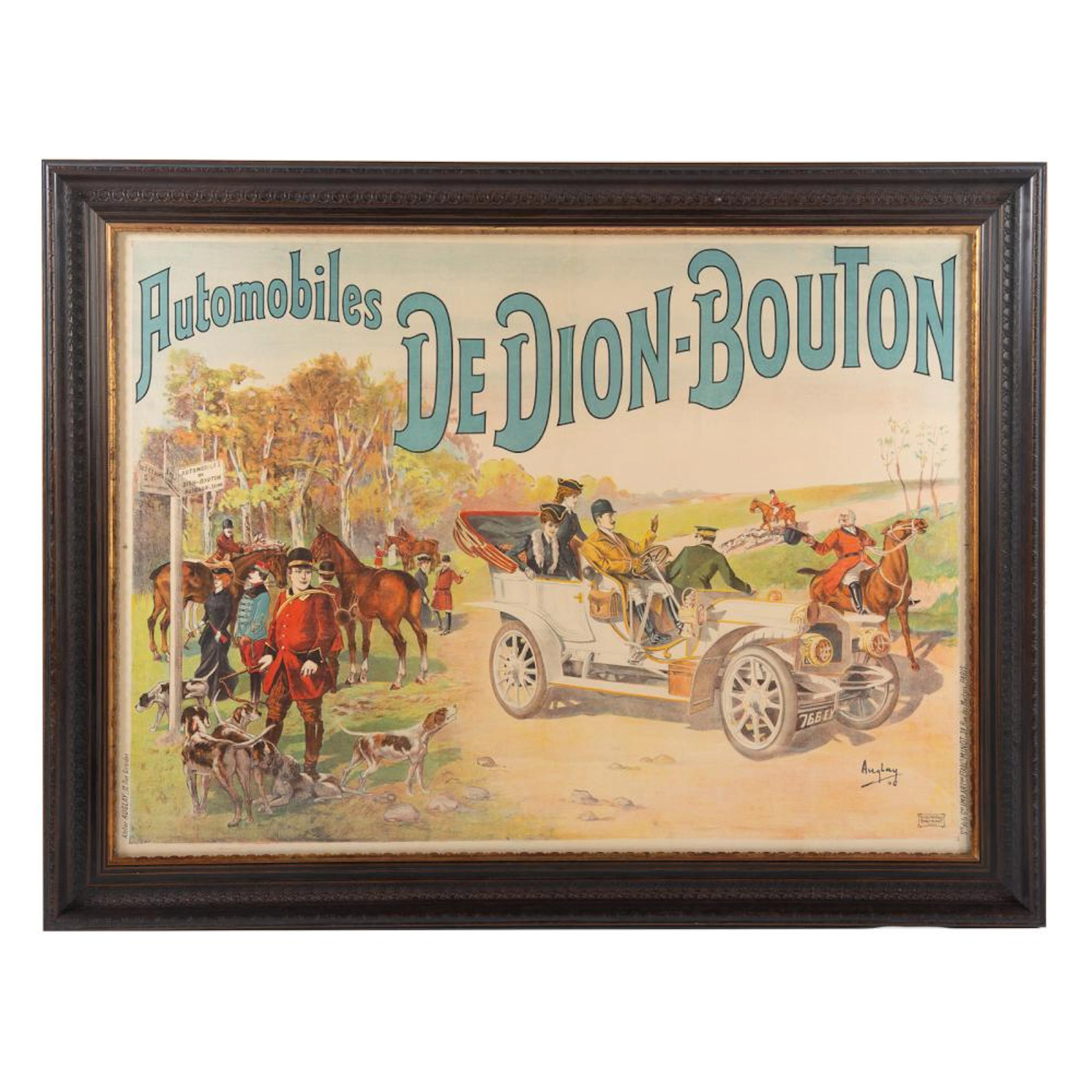 Auguste Auglay. "Automobiles de Dion-Bouton," lithograph poster