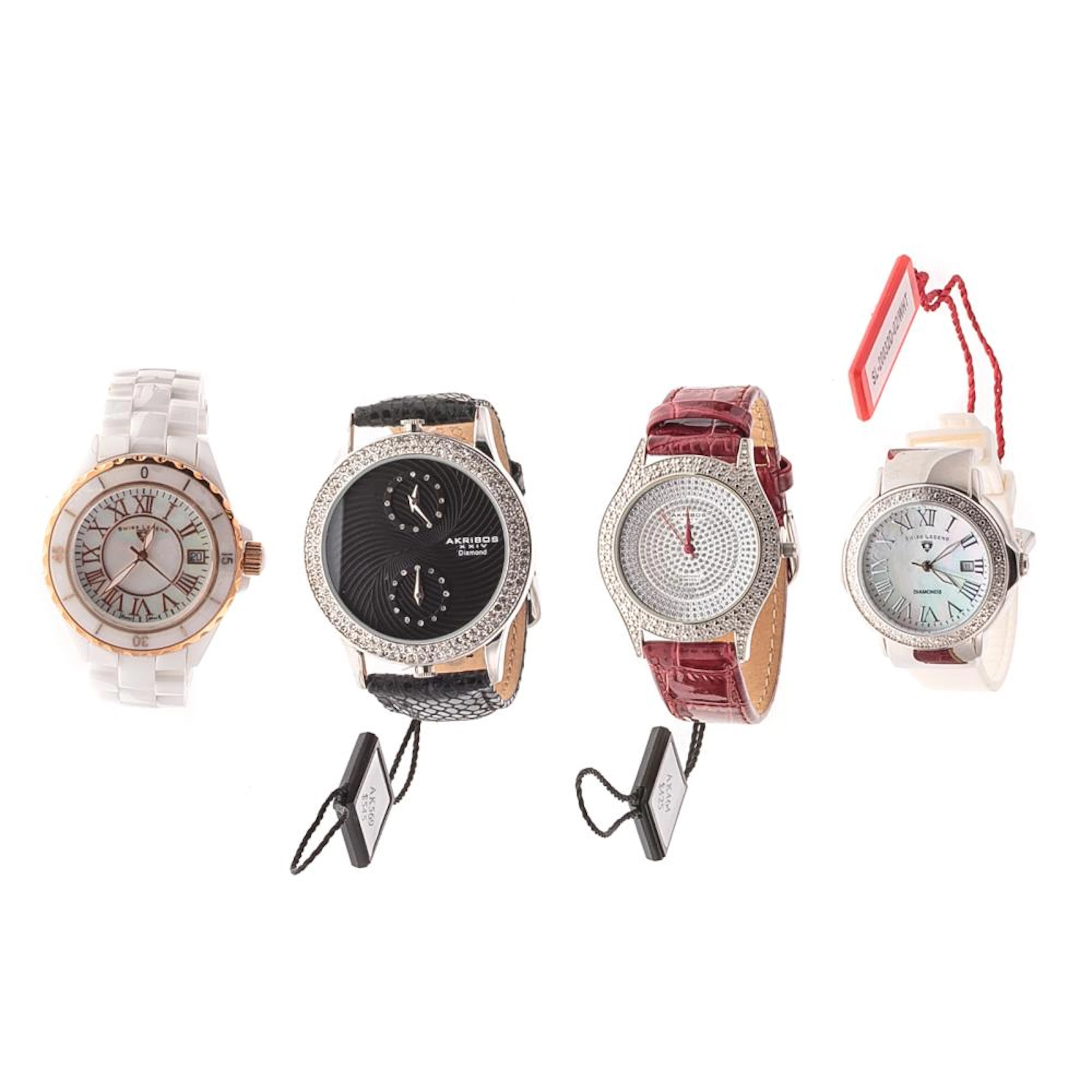 A Collection of Swiss Legend & Akribos Watches