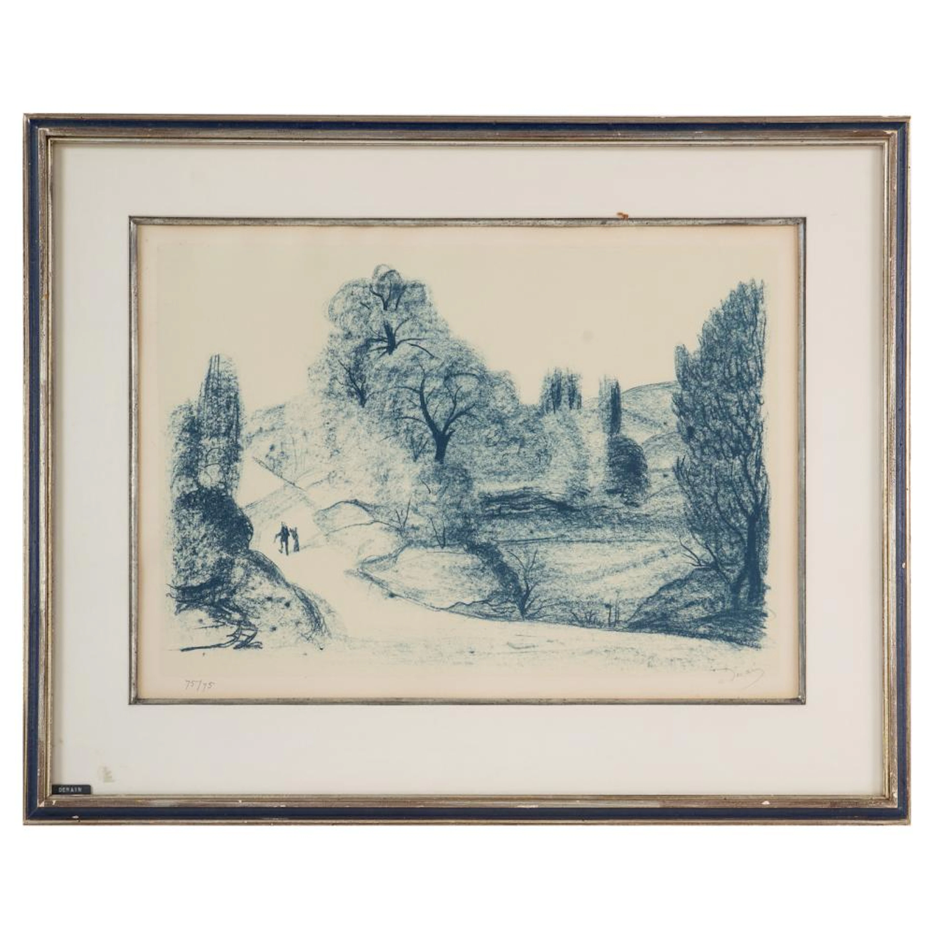 Andre Derain. Paysage Bleu, lithograph