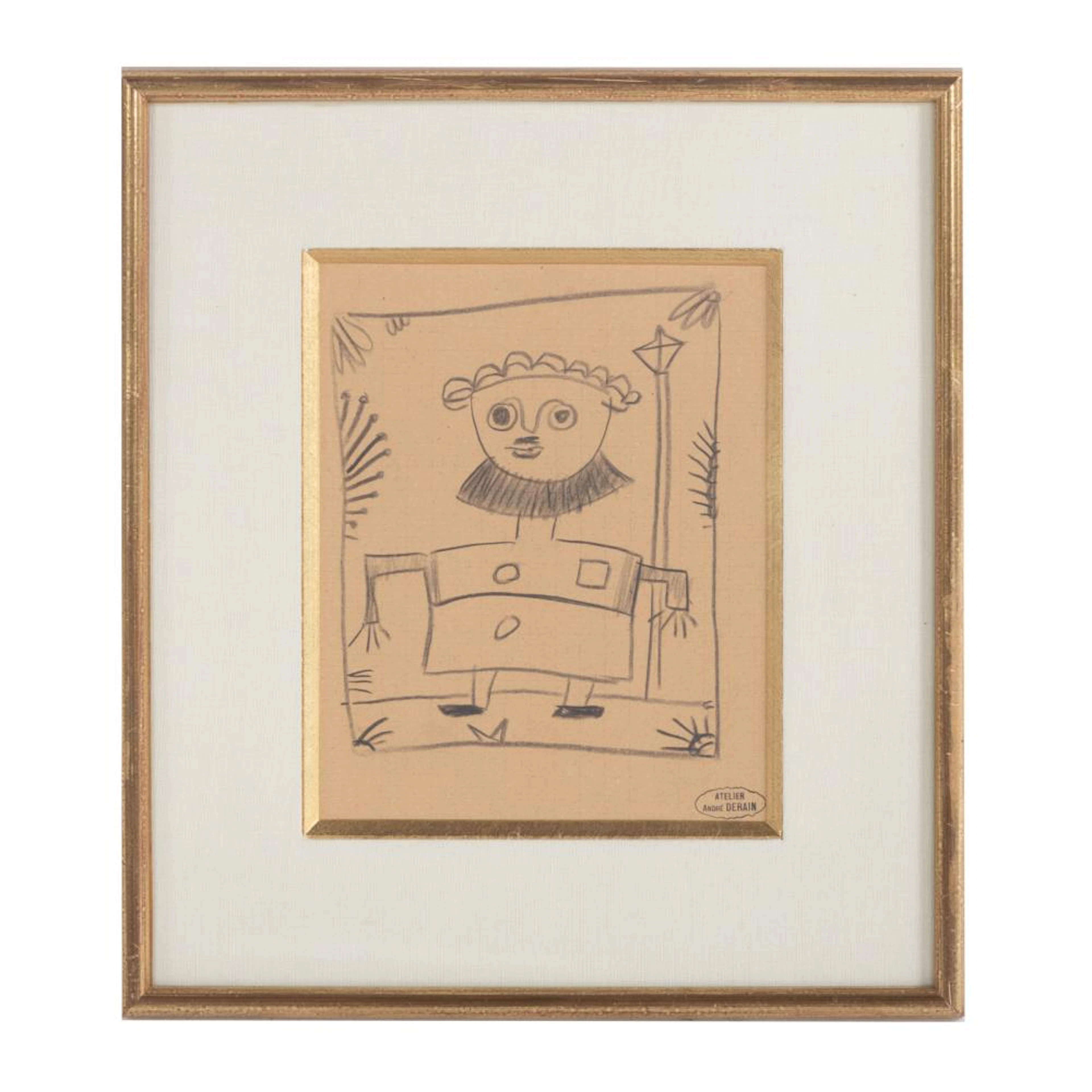 Andre Derain. "Le Barbier de Seville," lithograph