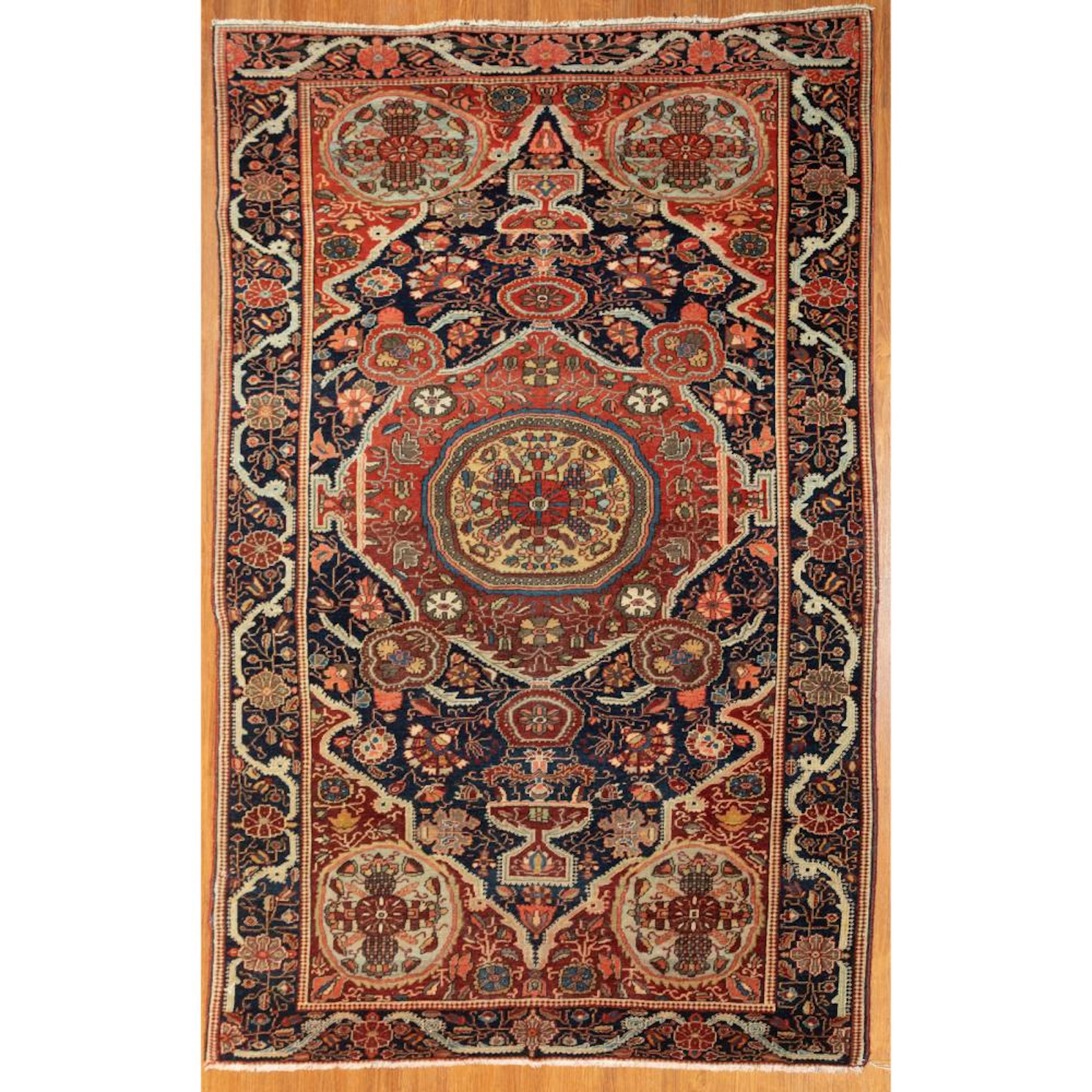 Semi-Antique Farahan Sarouk Rug, Persia, 4.4 x 6.7