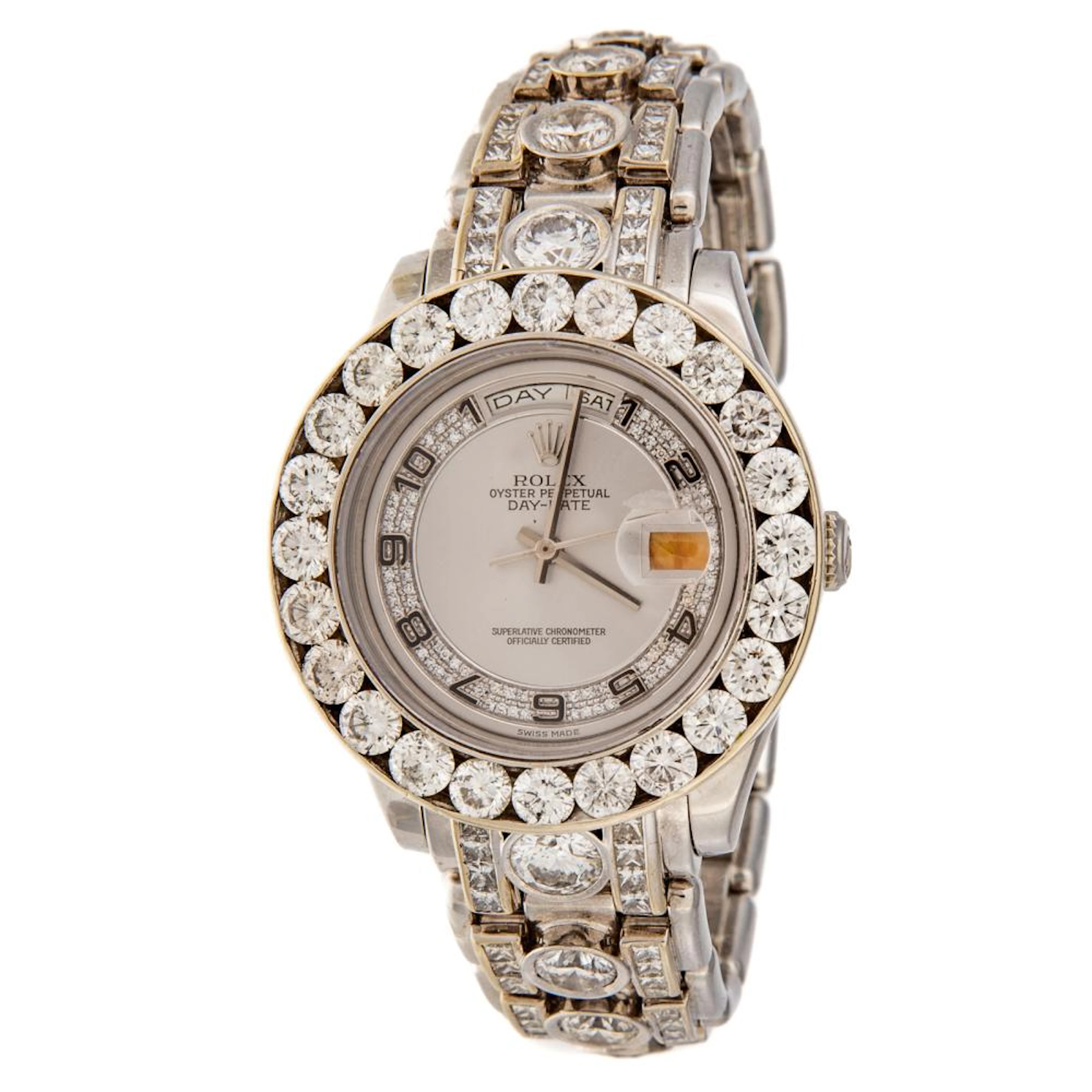 Rolex Diamond Pearlmaster Watch 18946 in Platinum