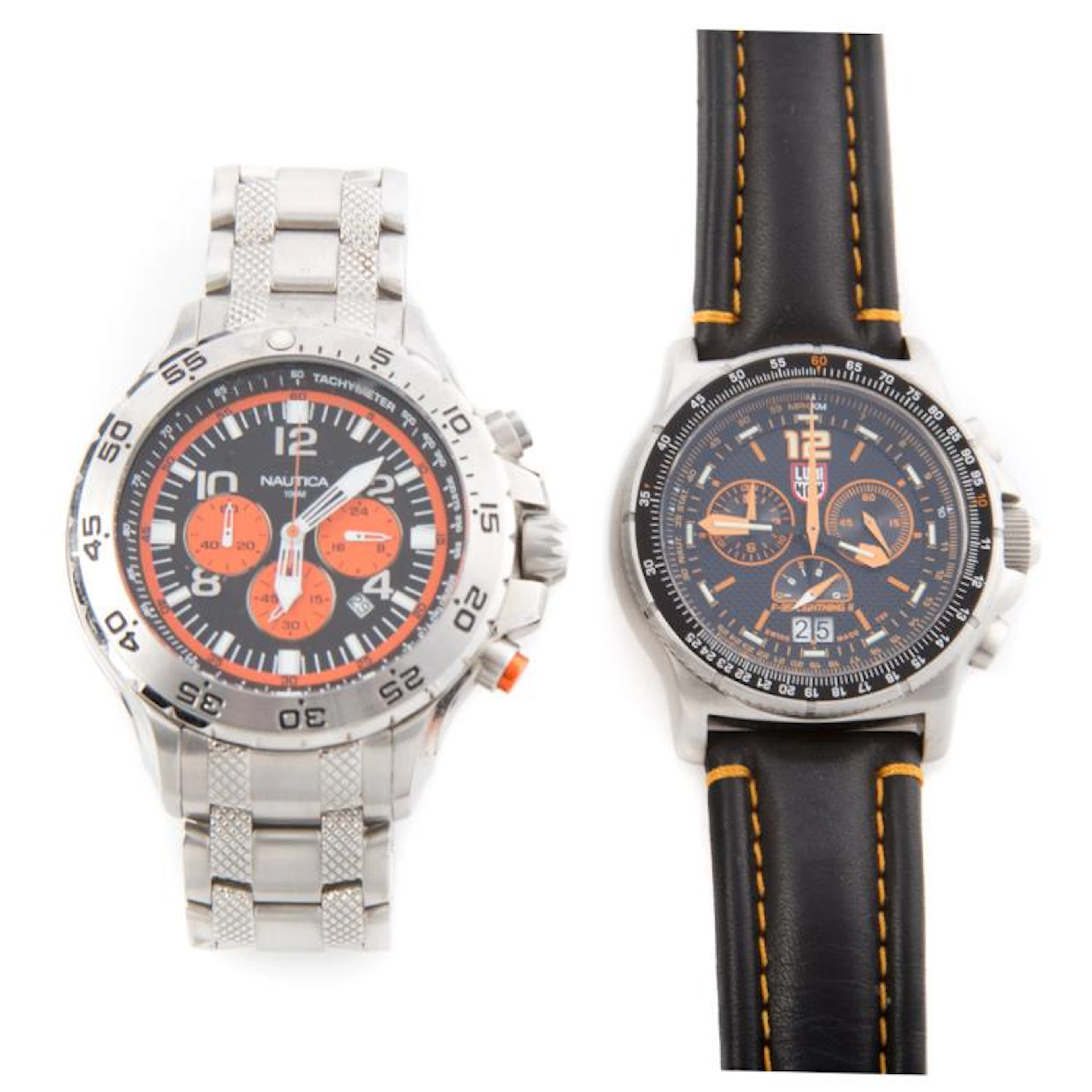 A Gentlemen's Luminox and Nautica Watch