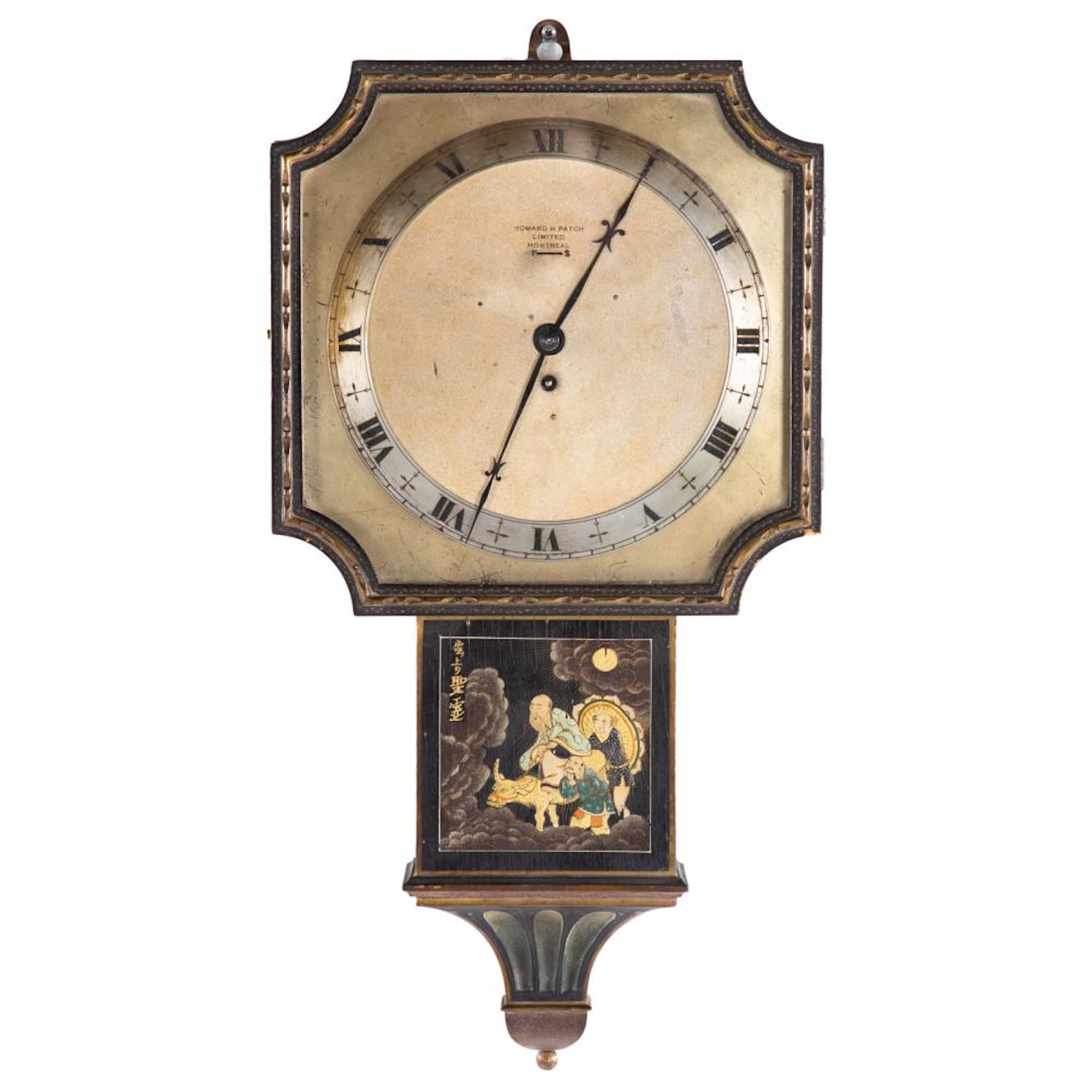 French Canadian Japonoiserie Wall Clock