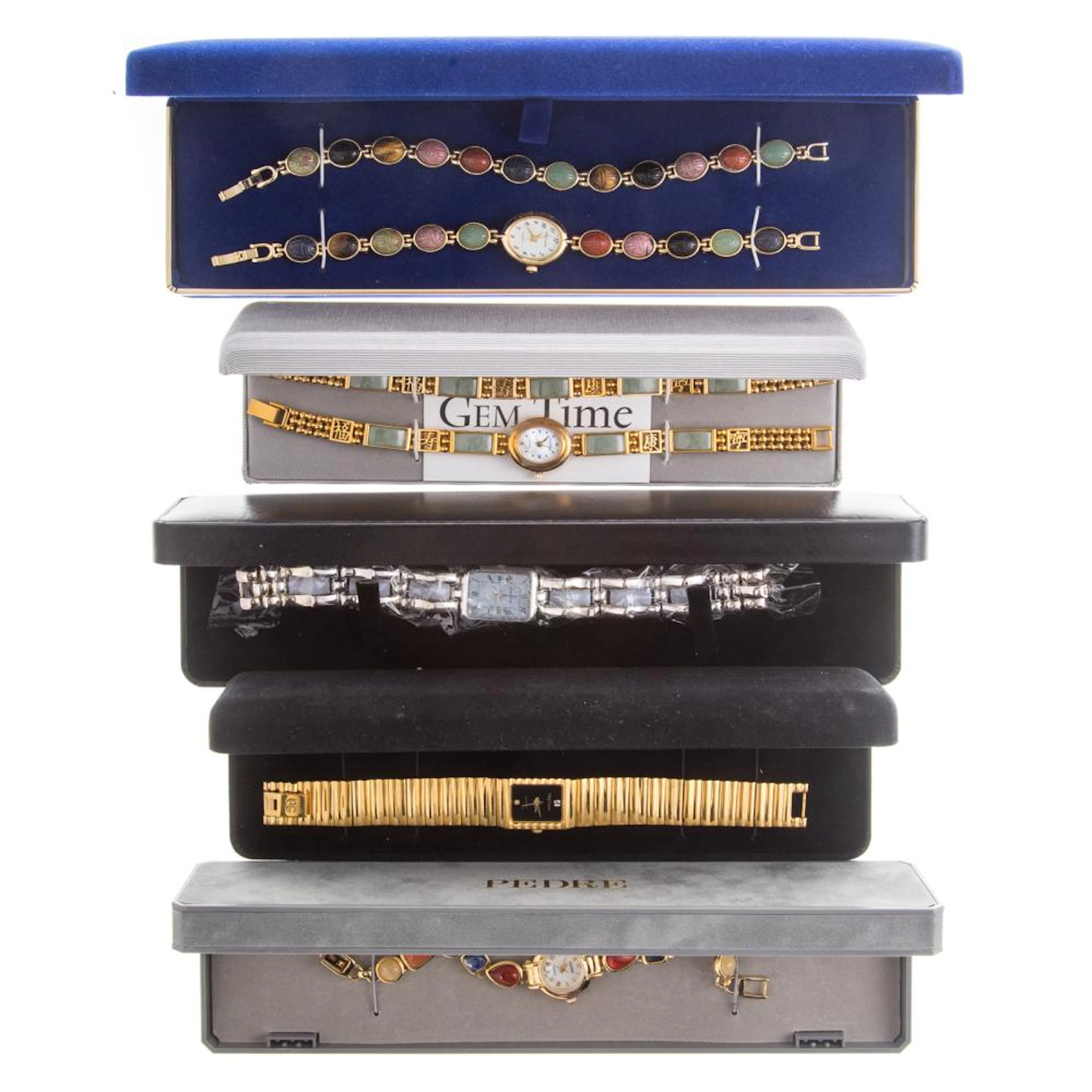 Five Ladies Fashion Watches & Two Bracelets