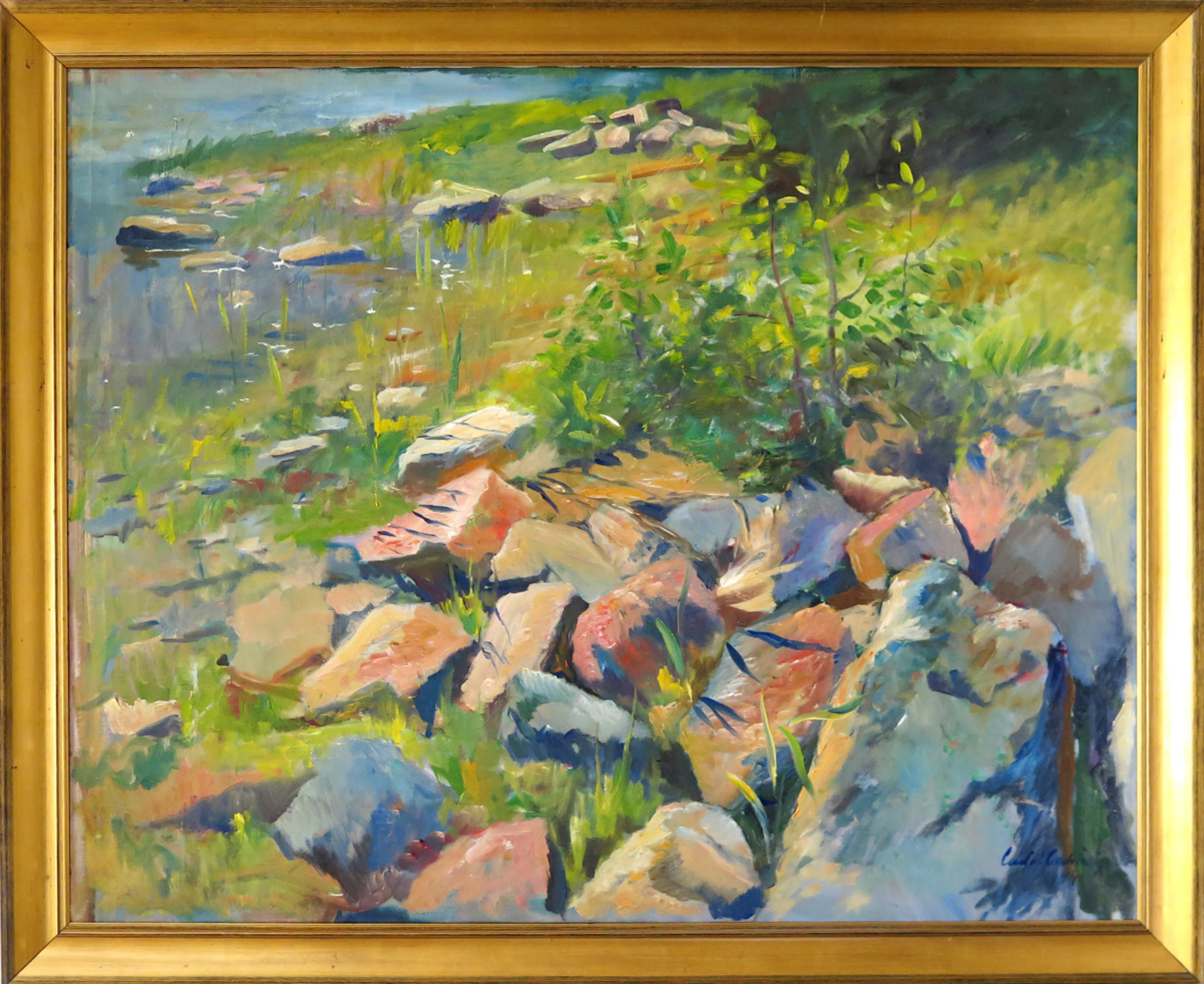 Carlström, Gustaf, olja, landskap,