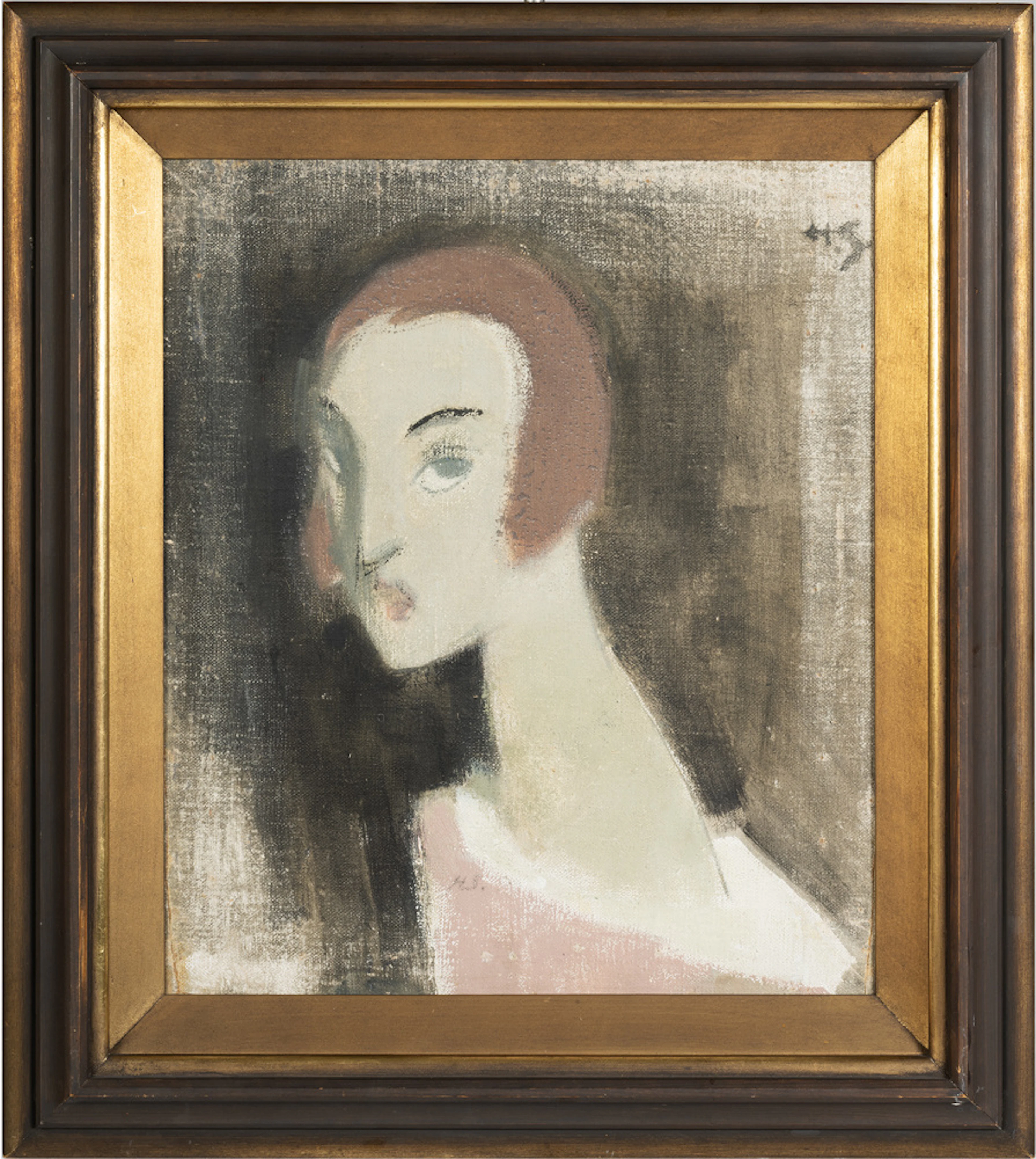 Helene Schjerfbeck, (1862 - 1946), "Flicka med lång hals"