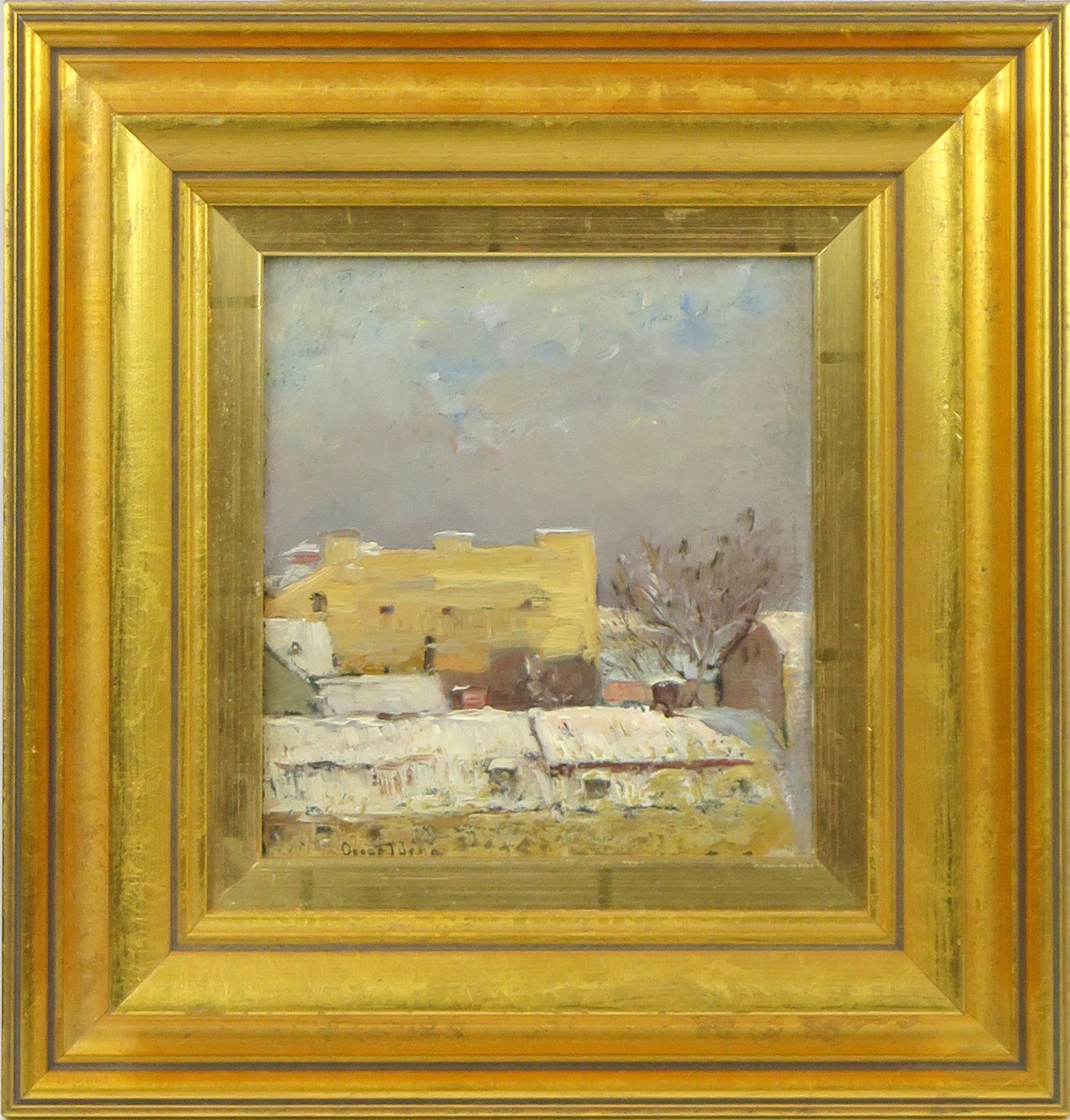 Törnå, Oscar, olja, Paristak, signerad, 20 x 18 cm