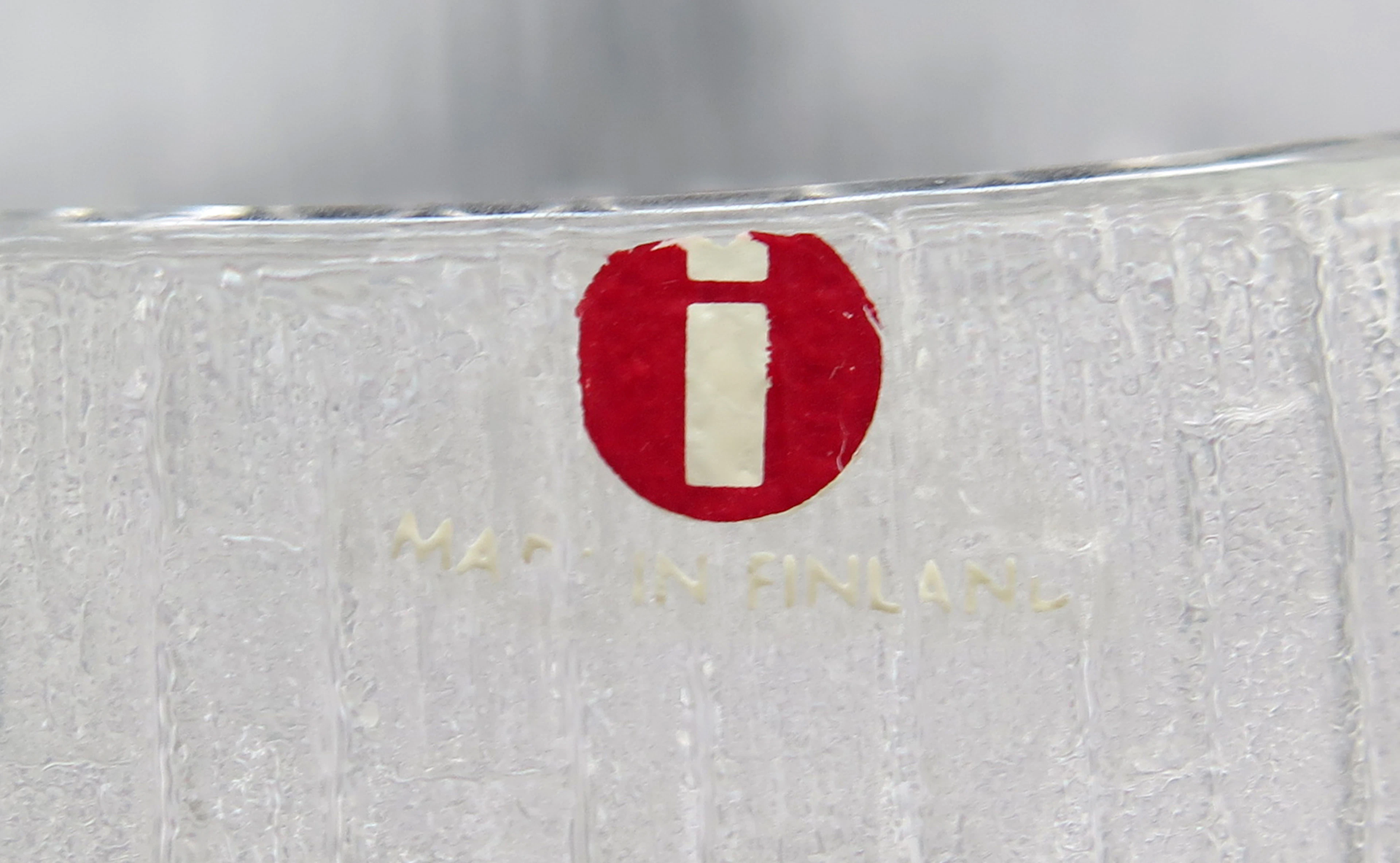 Wirkkala, Tapio för Iittala, skålar, glas 11 delar, Ultima Thule, diameter 12 cm