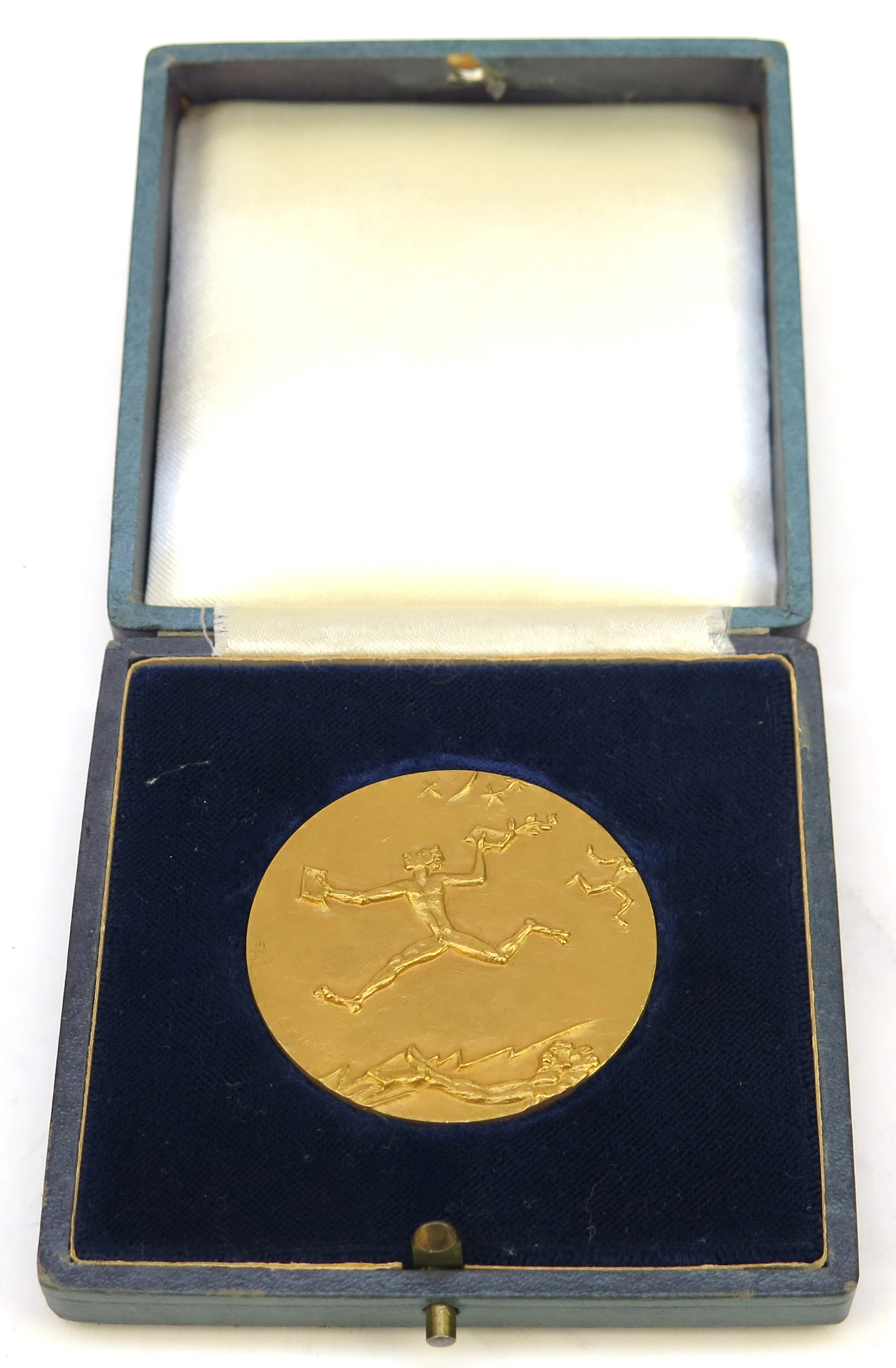 Medalj, 23 karat rödguld