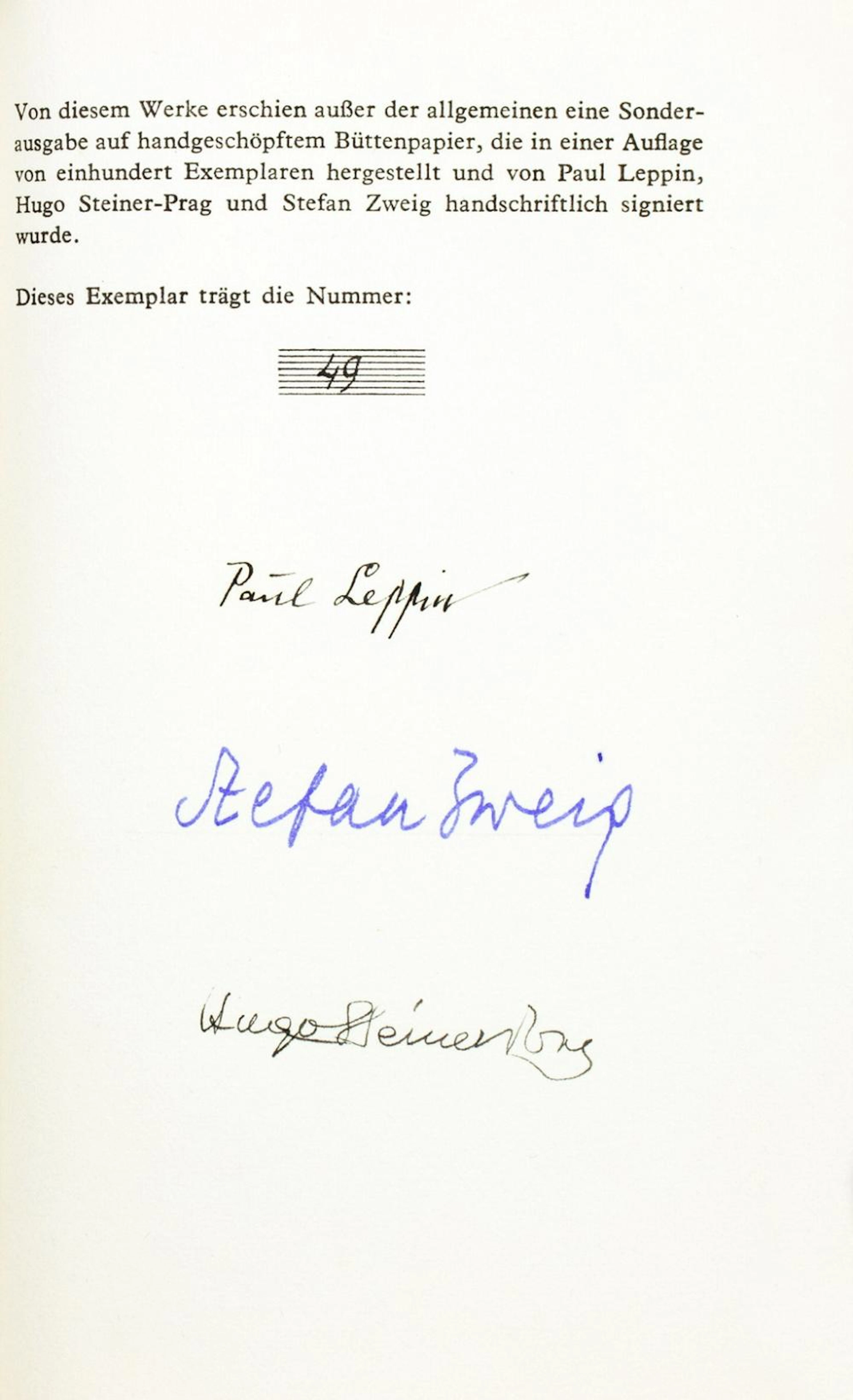 STEFAN ZWEIG - PAUL LEPPIN. PRAGER RHAPSODIE.