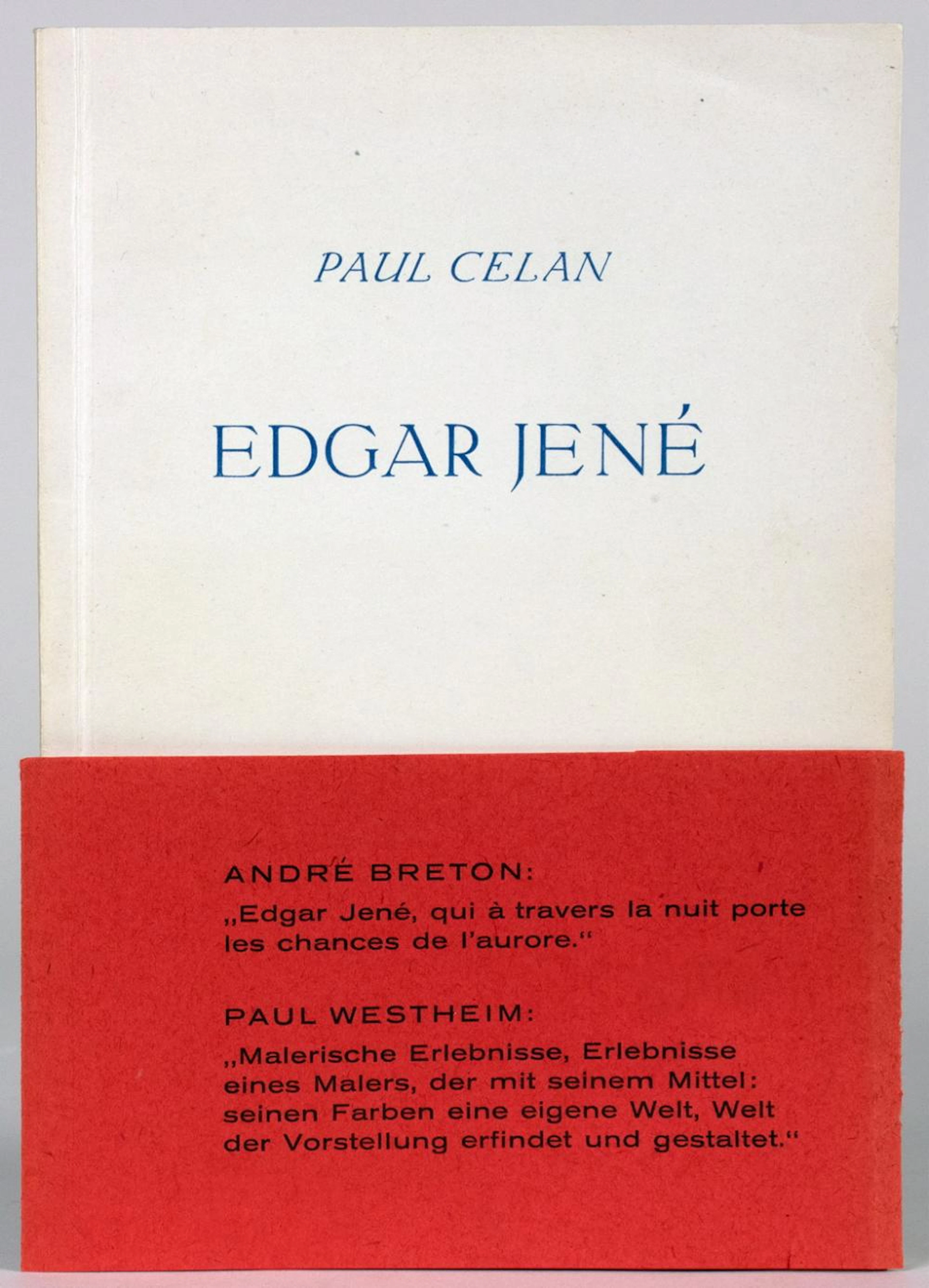 PAUL CELAN. EDGAR JENÉ.