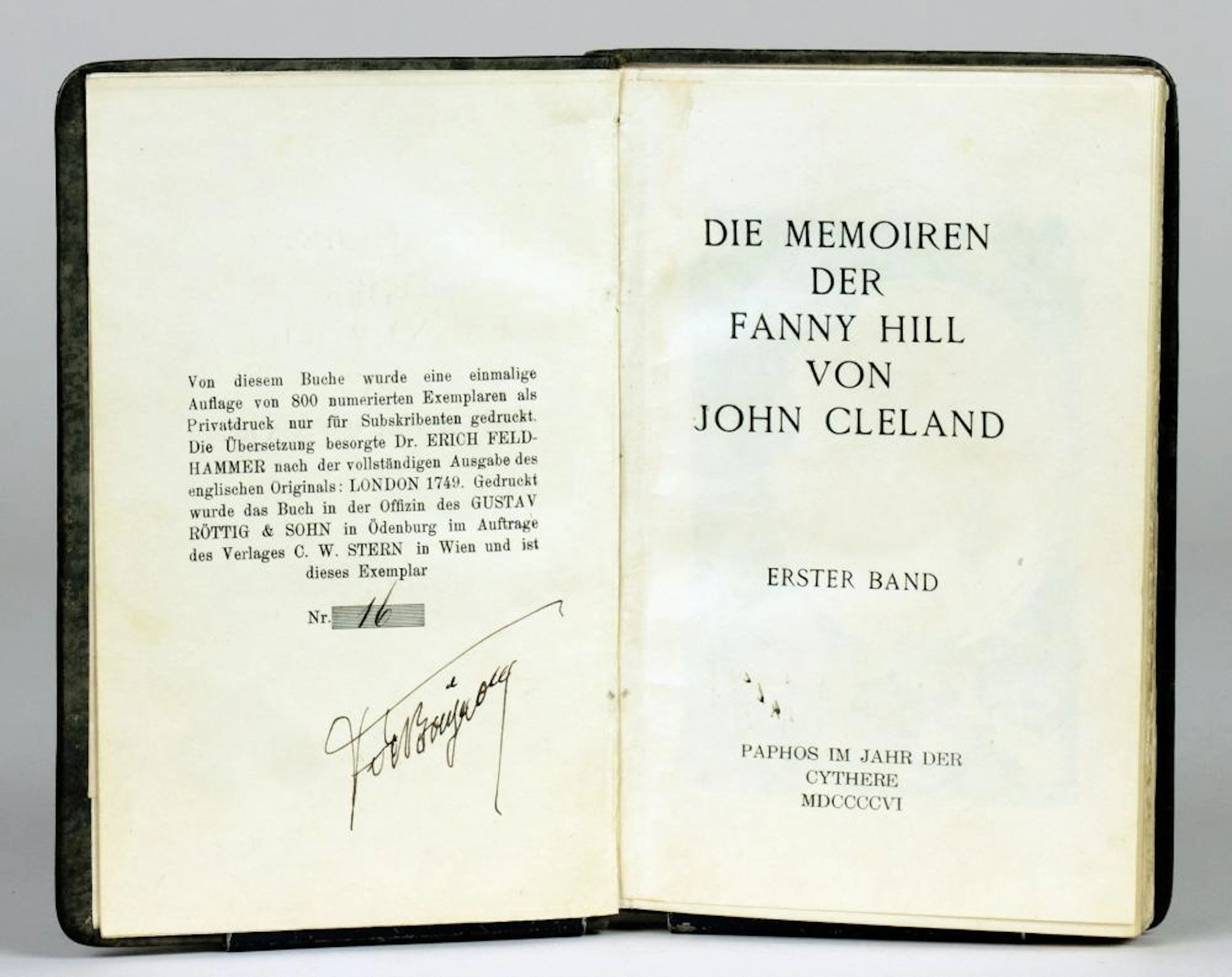 Franz von Bayros - John Cleland. Die Memoiren der Fanny Hill.