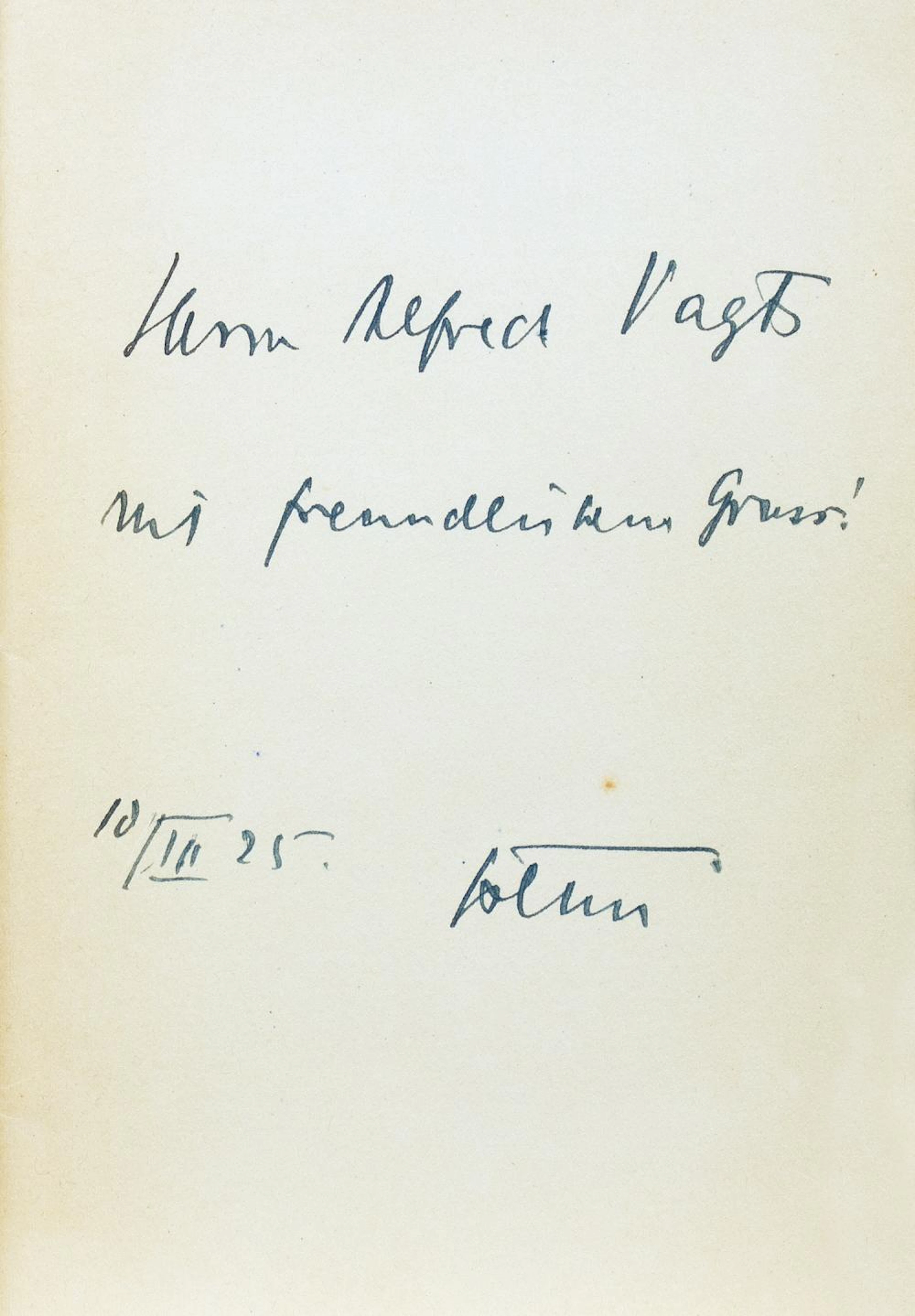 Gottfried Benn. Spaltung.