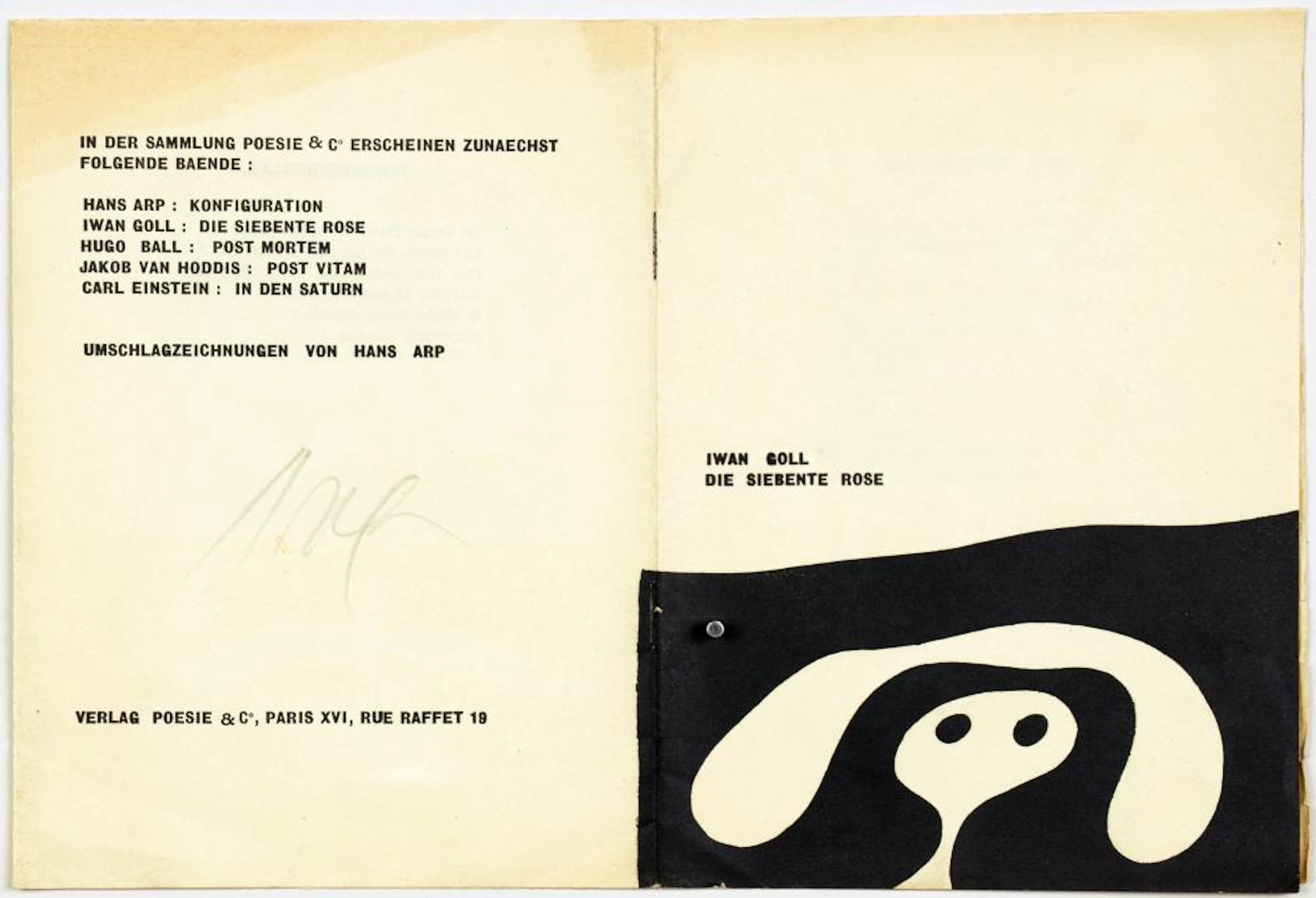 Hans Arp - Ivan Goll. Die siebente Rose.
