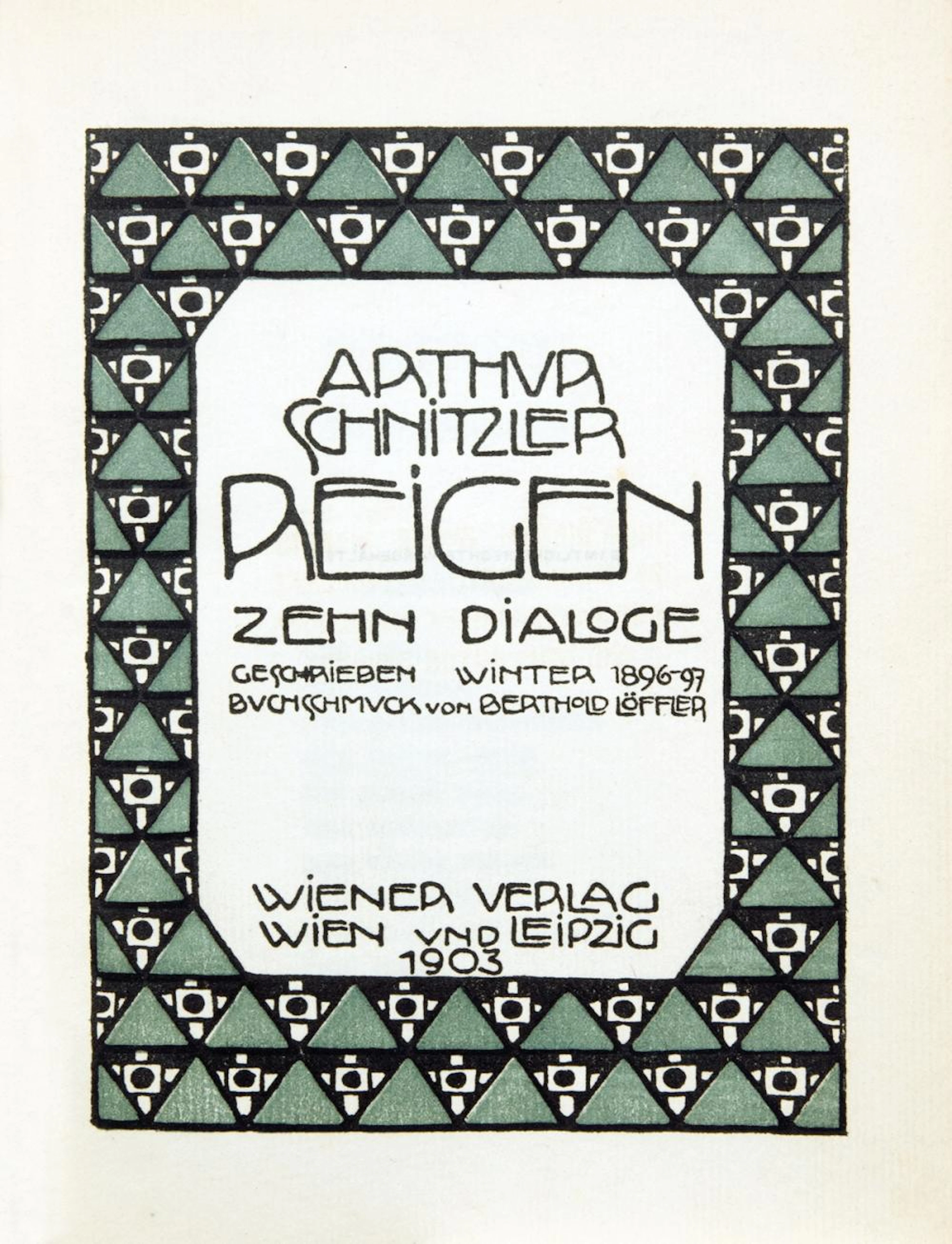 WIEN - ARTHUR SCHNITZLER. REIGEN.