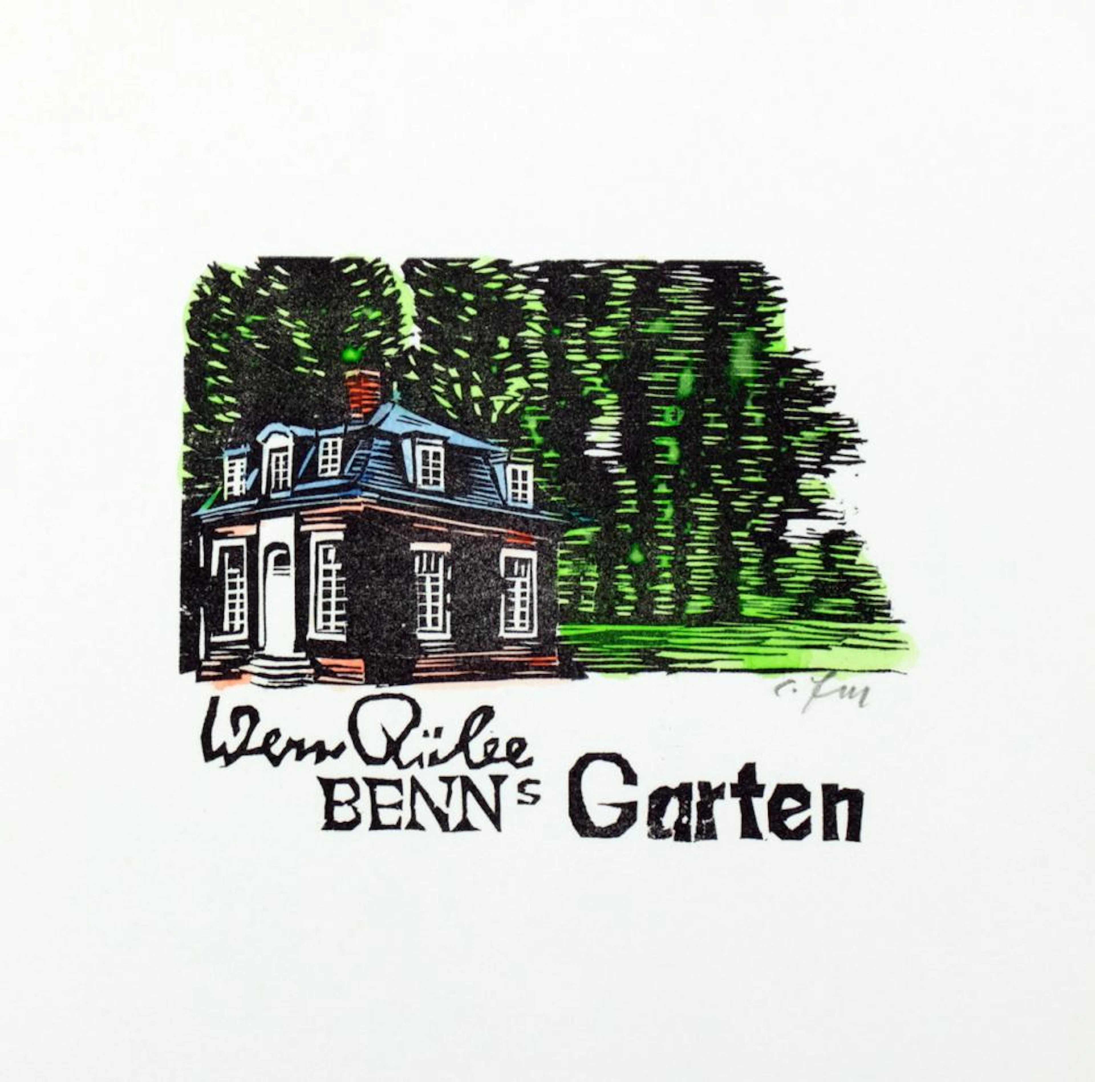 Conrad Felixmüller - Werner Rübe. Benns Garten.