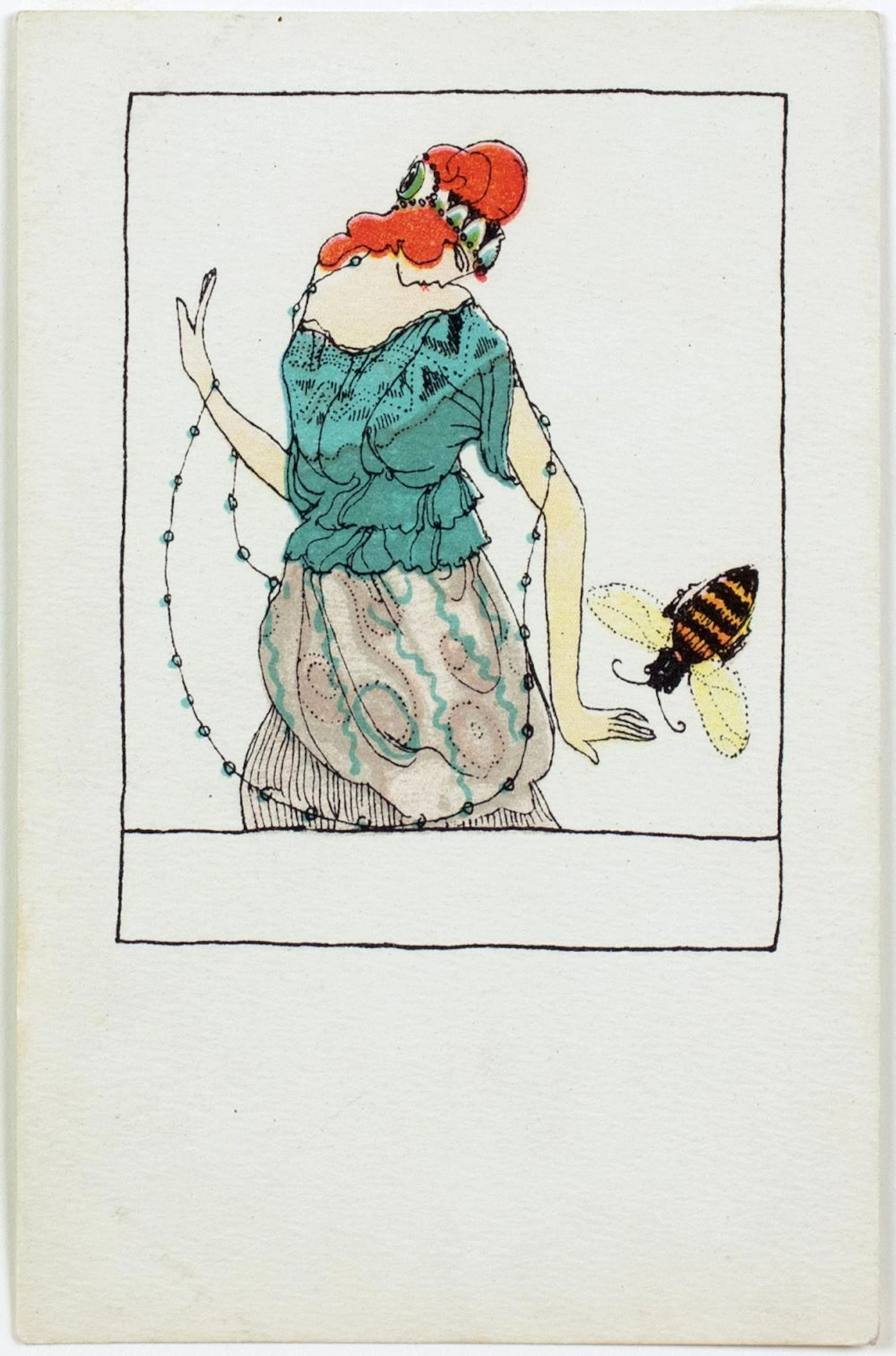 Maria Likarz. Ohne Titel (Frau mit Biene).